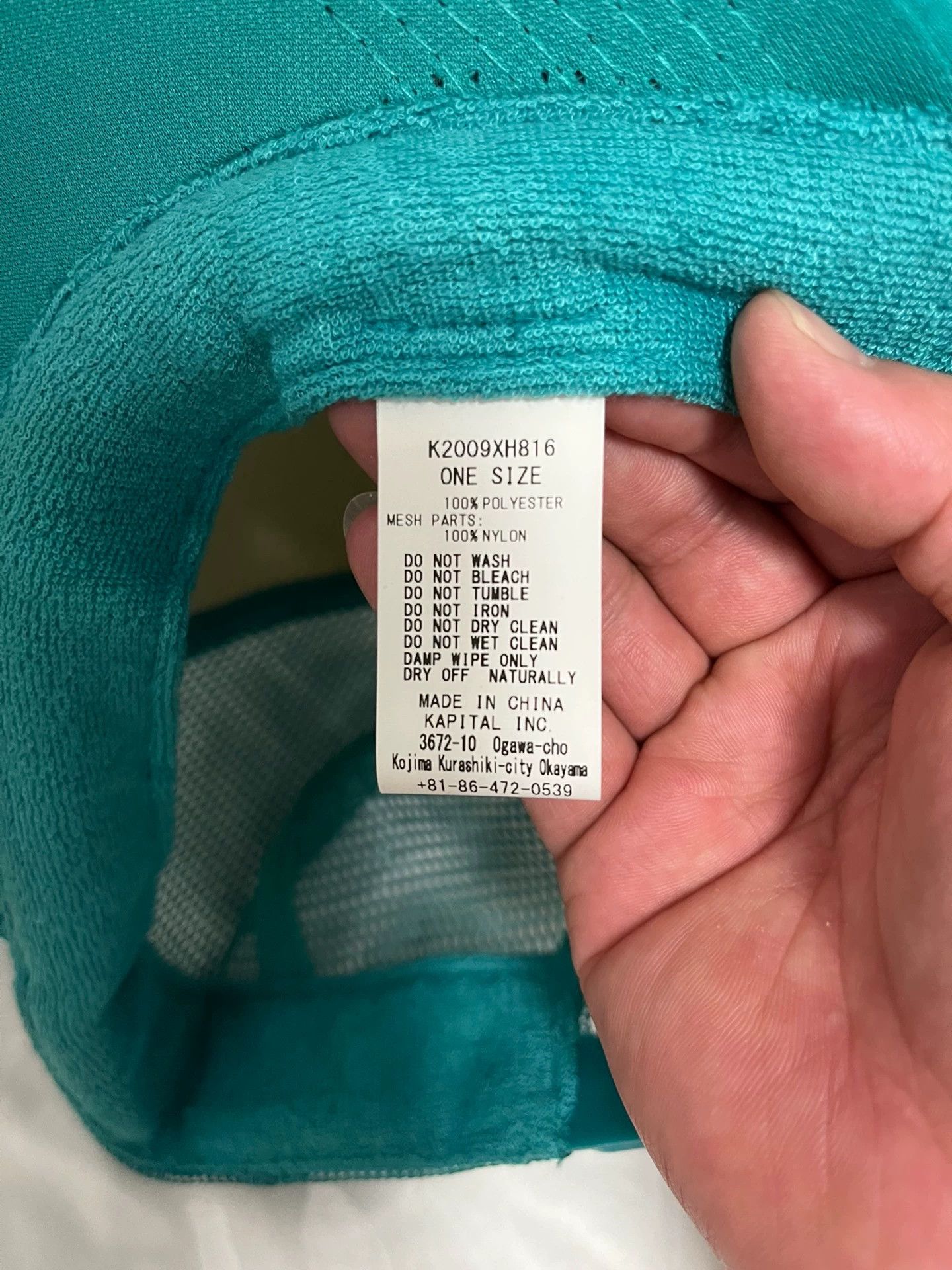 Kapital Kapital K2009Xh816 Love And Peace Mesh Baseball Cap -DMC Size ONE SIZE - 3 Thumbnail