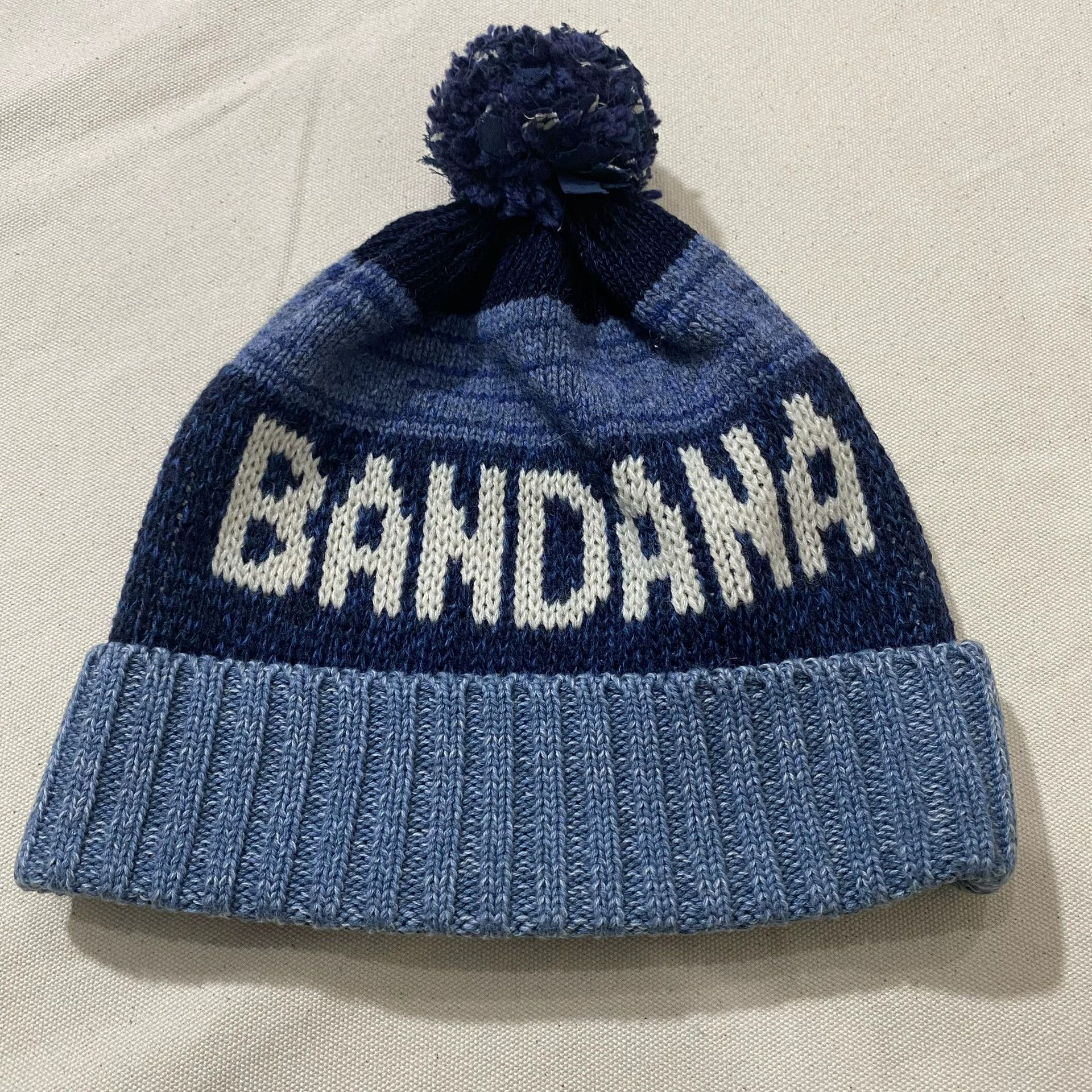Kapital Kapital Bandana Blue Dyed Knitted Hat - -DMC Size ONE SIZE - 3 Thumbnail
