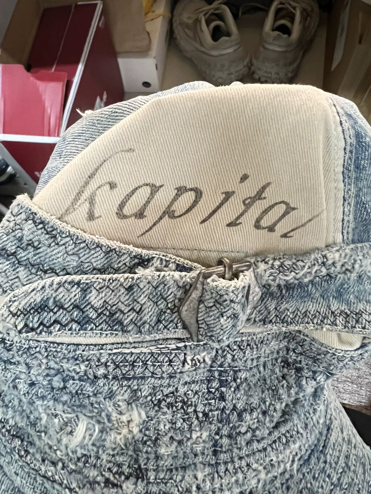 Kapital Kapital Cowboy Destroy Erosive Fisherman Hat - -DMC Size ONE SIZE - 2 Thumbnail