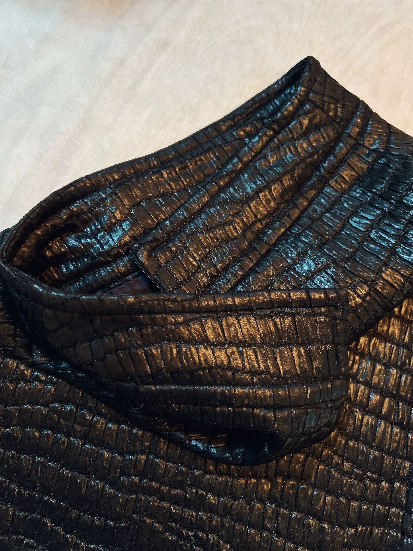 Dries Van Noten DRIES VAN NOTEN Alligator textured skirt - -DMC Size US 38 / EU 54 - 7 Thumbnail