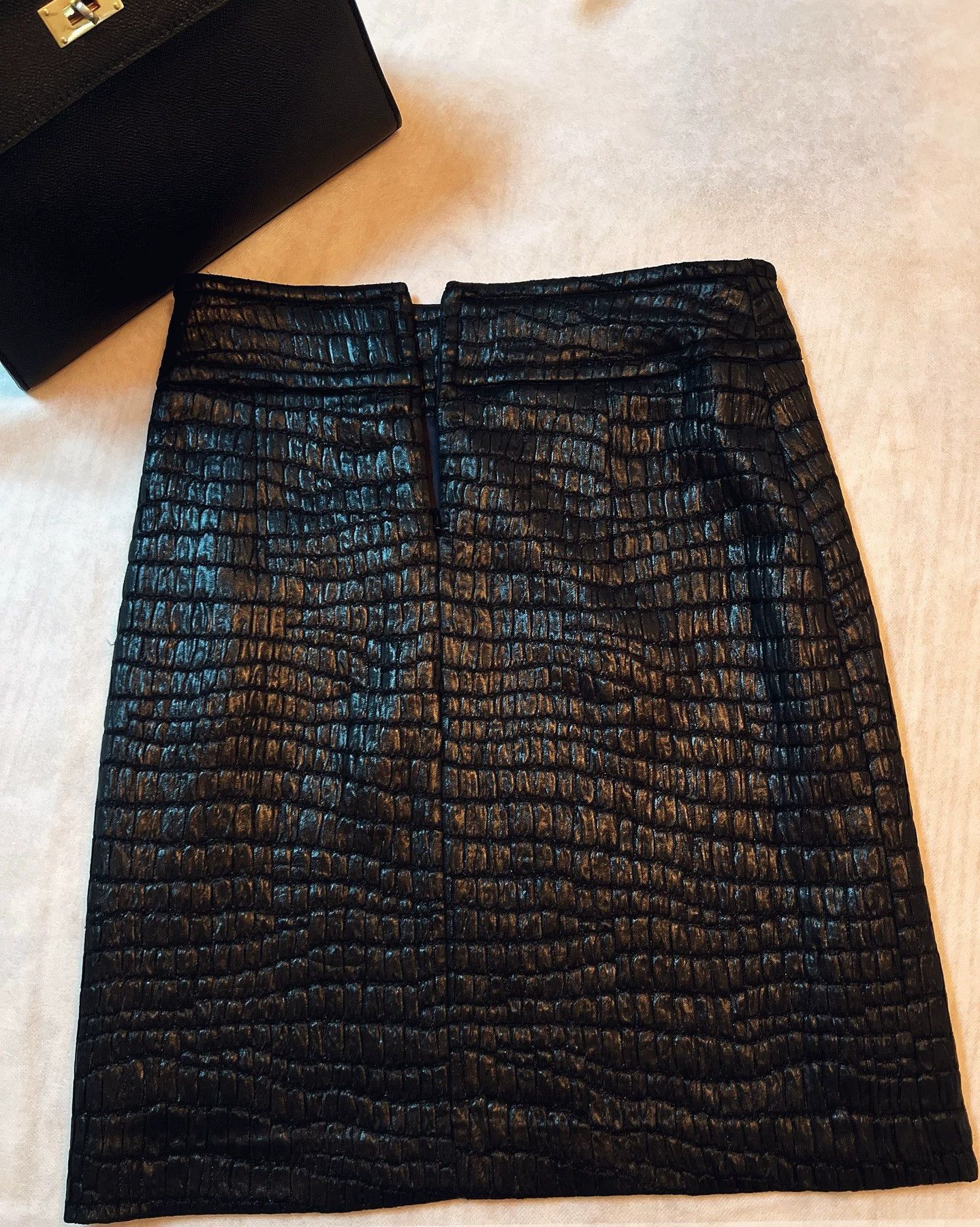 Dries Van Noten DRIES VAN NOTEN Alligator textured skirt - -DMC Size US 38 / EU 54 - 2 Thumbnail