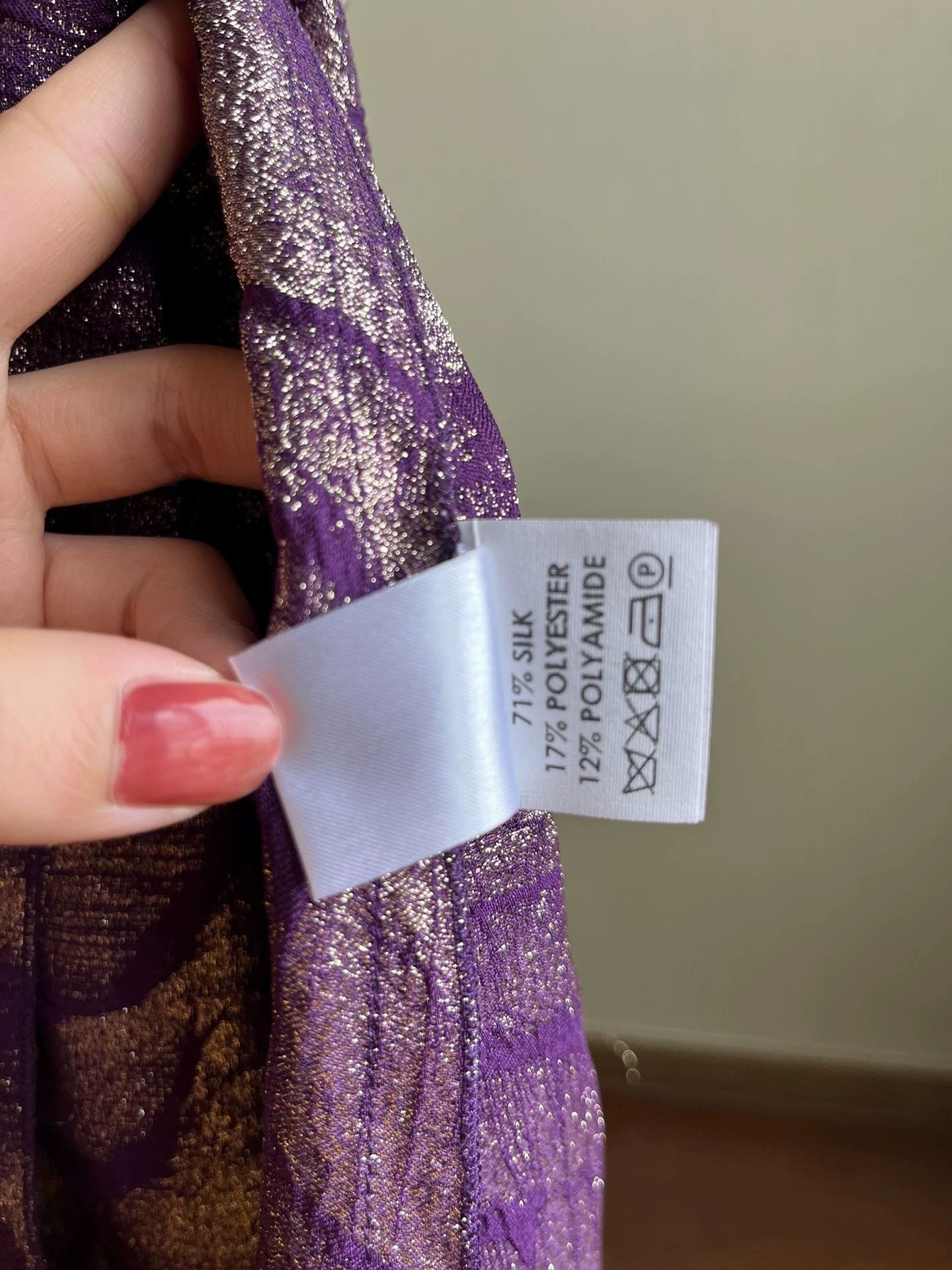 Dries Van Noten DRIES VAN NOTEN Purple silk blend dress - -DMC Size US XS / EU 42 / 0 - 7 Thumbnail