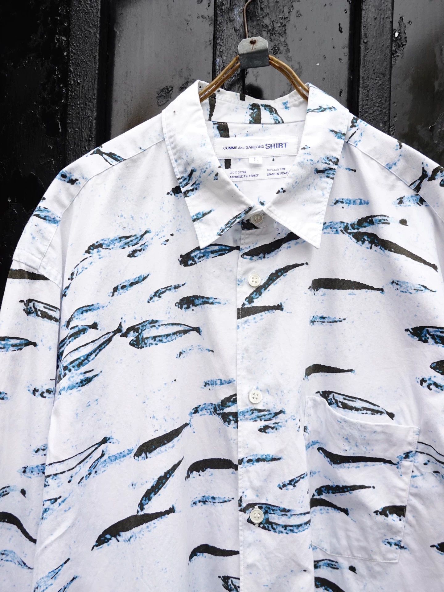 Comme des Garcons Comme Des Garcons Fish school printed long sleeved shirt -DMC Size US L / EU 52-54 / 3 - 4 Thumbnail