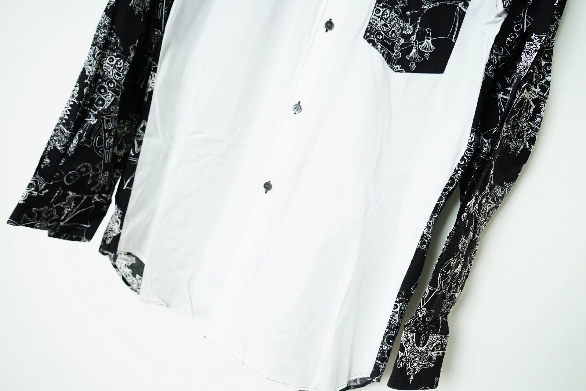 Comme des Garcons Comme Des Garcons Black and white patchwork shirt -DMC Size US M / EU 48-50 / 2 - 4 Thumbnail