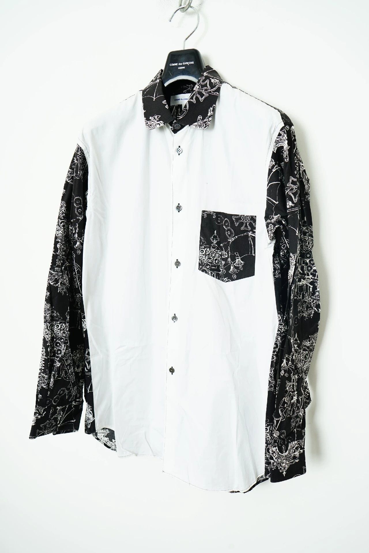 Comme des Garcons Comme Des Garcons Black and white patchwork shirt -DMC Size US M / EU 48-50 / 2 - 2 Thumbnail