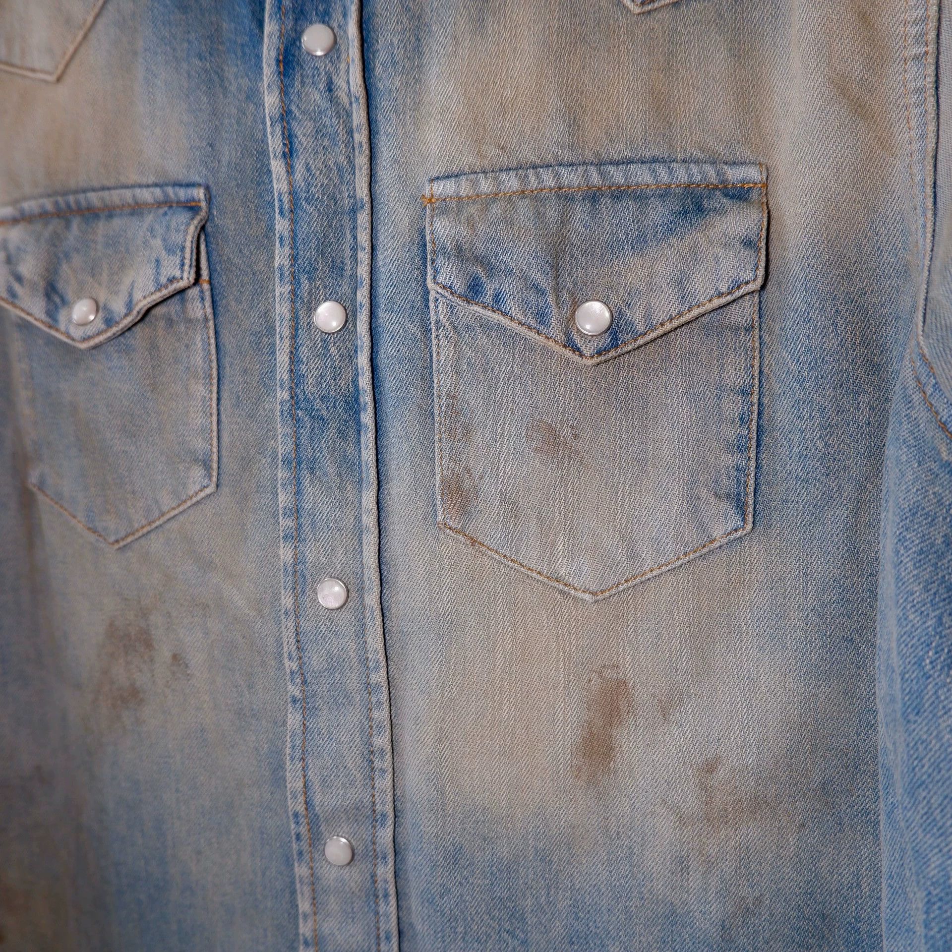 Acne Studios Acne Studios mud dyed denim shirt - -DMC Size US M / EU 48-50 / 2 - 9 Thumbnail