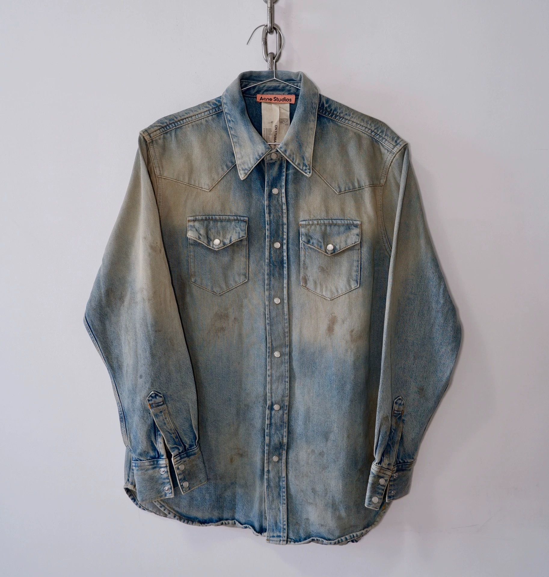 Acne Studios Acne Studios mud dyed denim shirt - -DMC Size US M / EU 48-50 / 2 - 2 Thumbnail