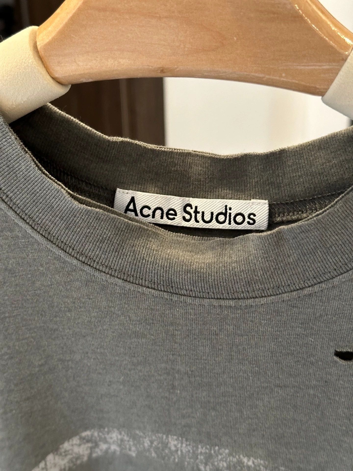 Acne Studios Acne Studios 24AW makes old button print T-shirts -DMC Size US M / EU 48-50 / 2 - 5 Thumbnail