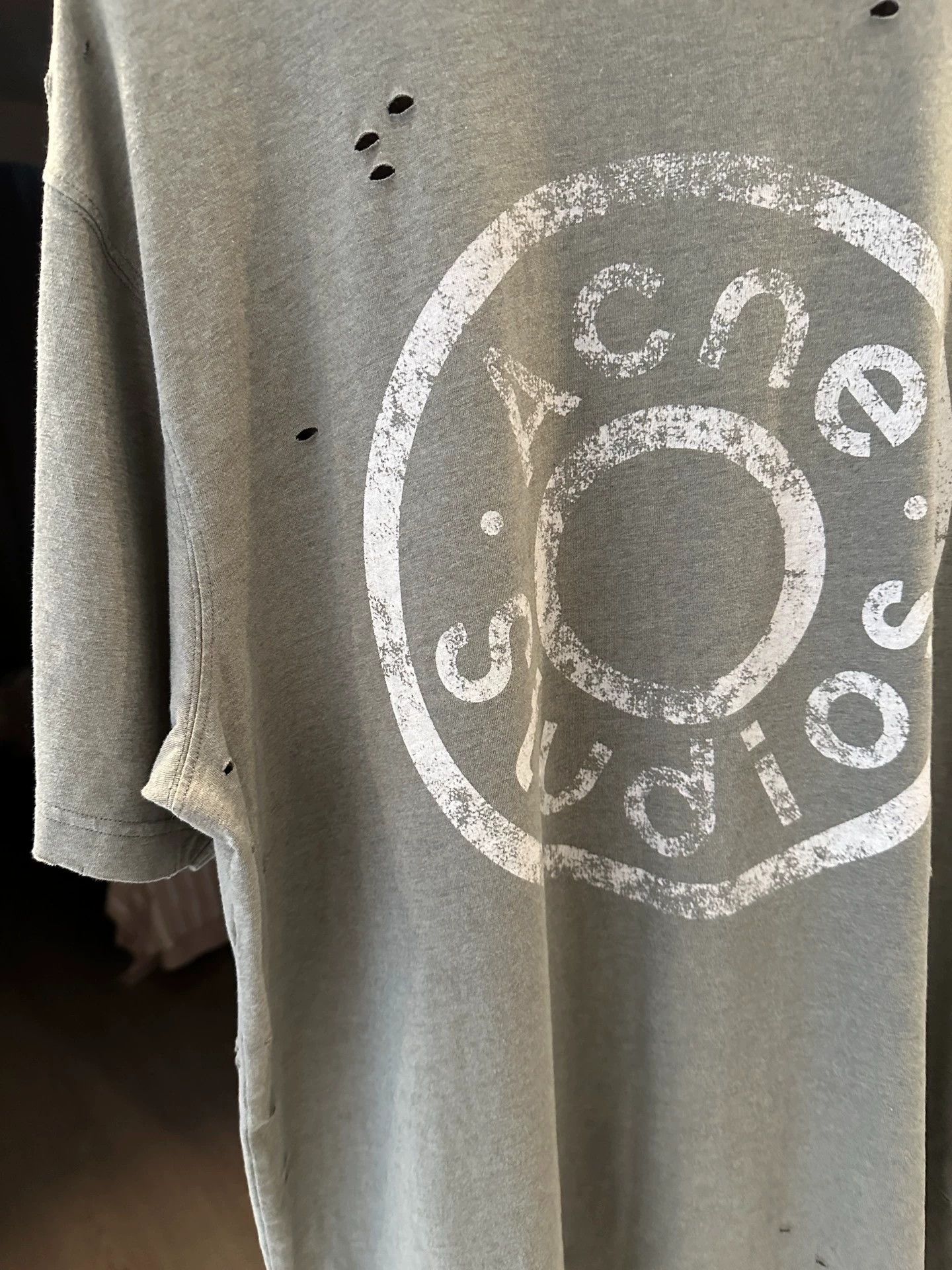 Acne Studios Acne Studios 24AW makes old button print T-shirts -DMC Size US M / EU 48-50 / 2 - 3 Thumbnail