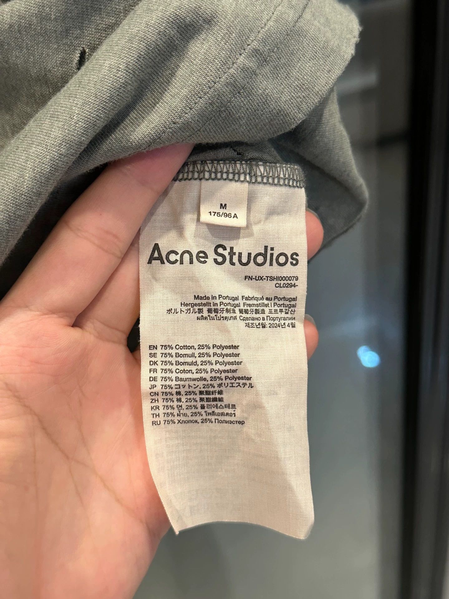 Acne Studios Acne Studios 24AW makes old button print T-shirts -DMC Size US M / EU 48-50 / 2 - 6 Thumbnail