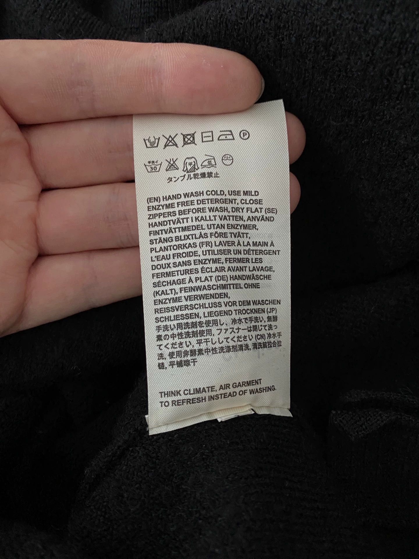 Acne Studios Acne Studios black wool long-sleeved knitwear -DMC Size US M / EU 48-50 / 2 - 9 Thumbnail