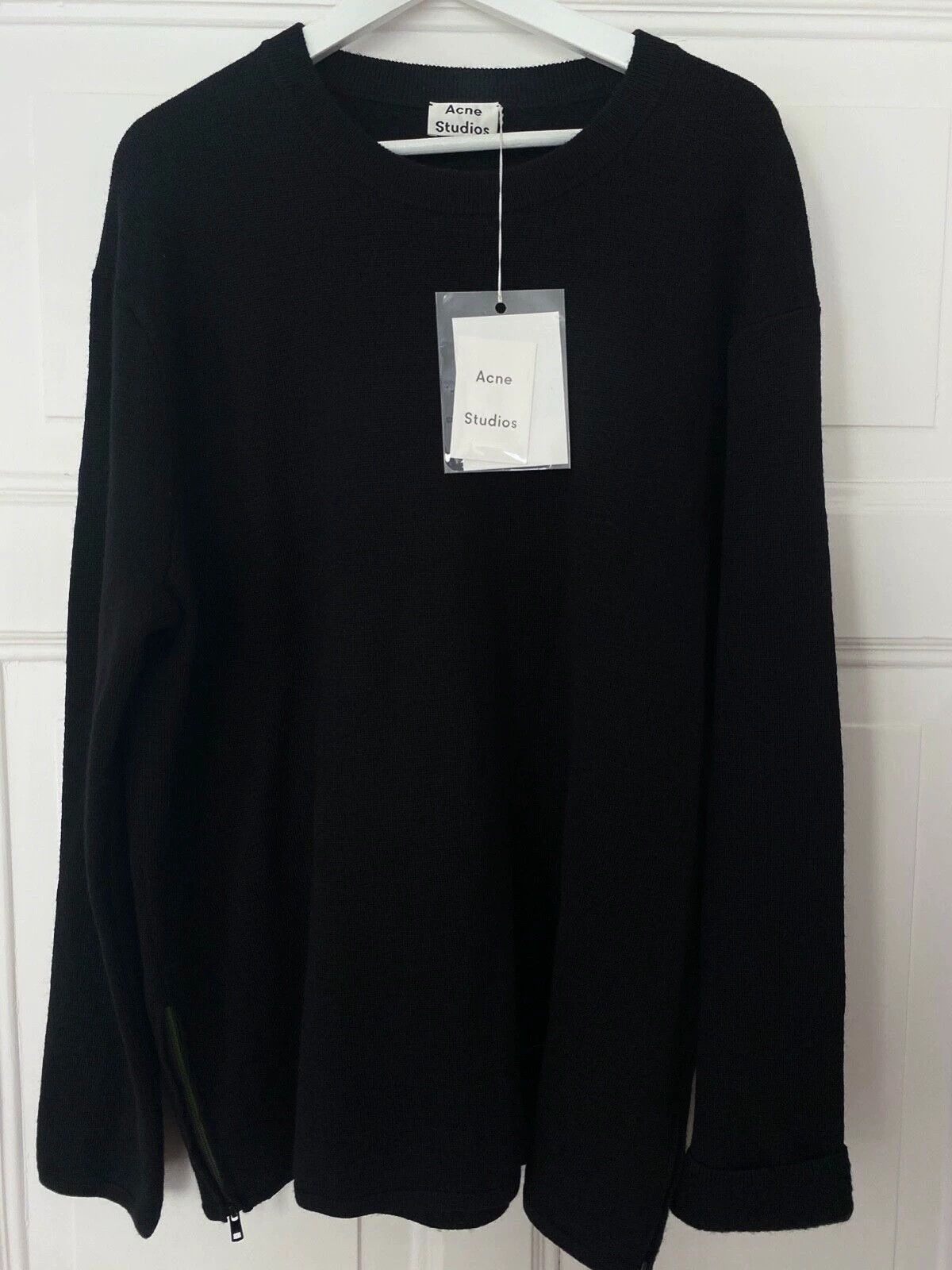 Acne Studios Acne Studios black wool long-sleeved knitwear -DMC Size US M / EU 48-50 / 2 - 3 Thumbnail