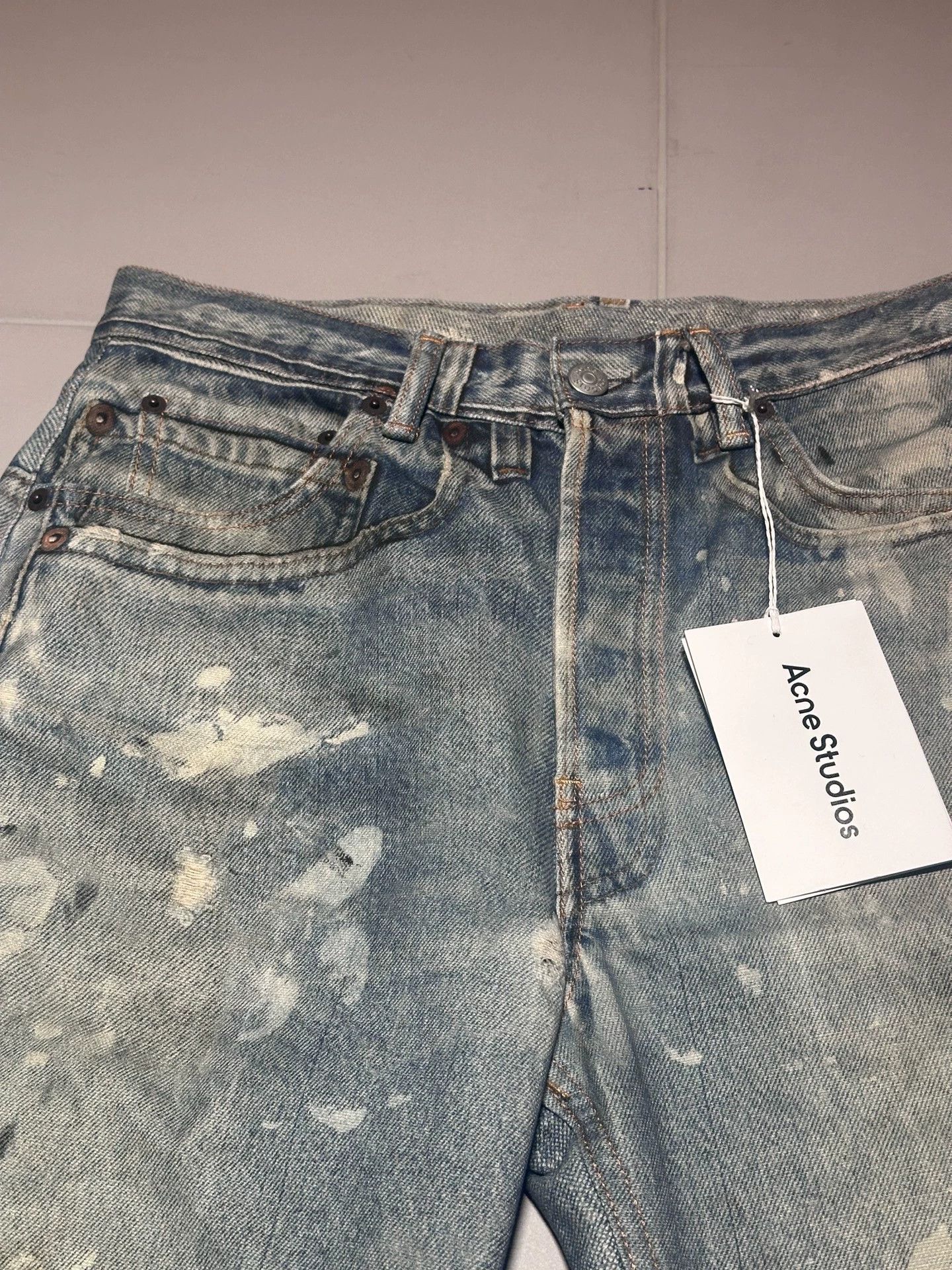 Acne Studios Acne StudioWash splashed ink jeans -DMC Size US 32 / EU 48 - 4 Thumbnail
