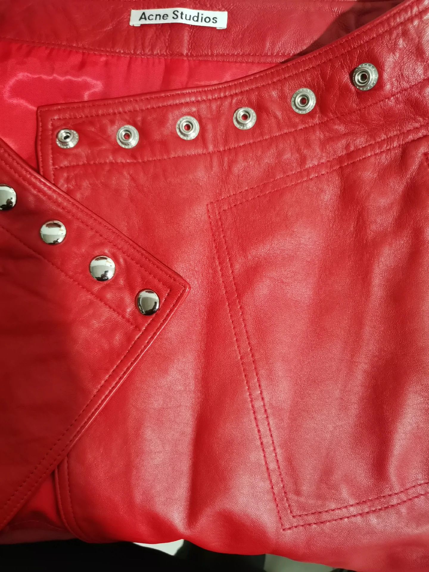 Acne Studios Acne StudioRed leather dress for women - -DMC Size US 32 / EU 48 - 4 Thumbnail