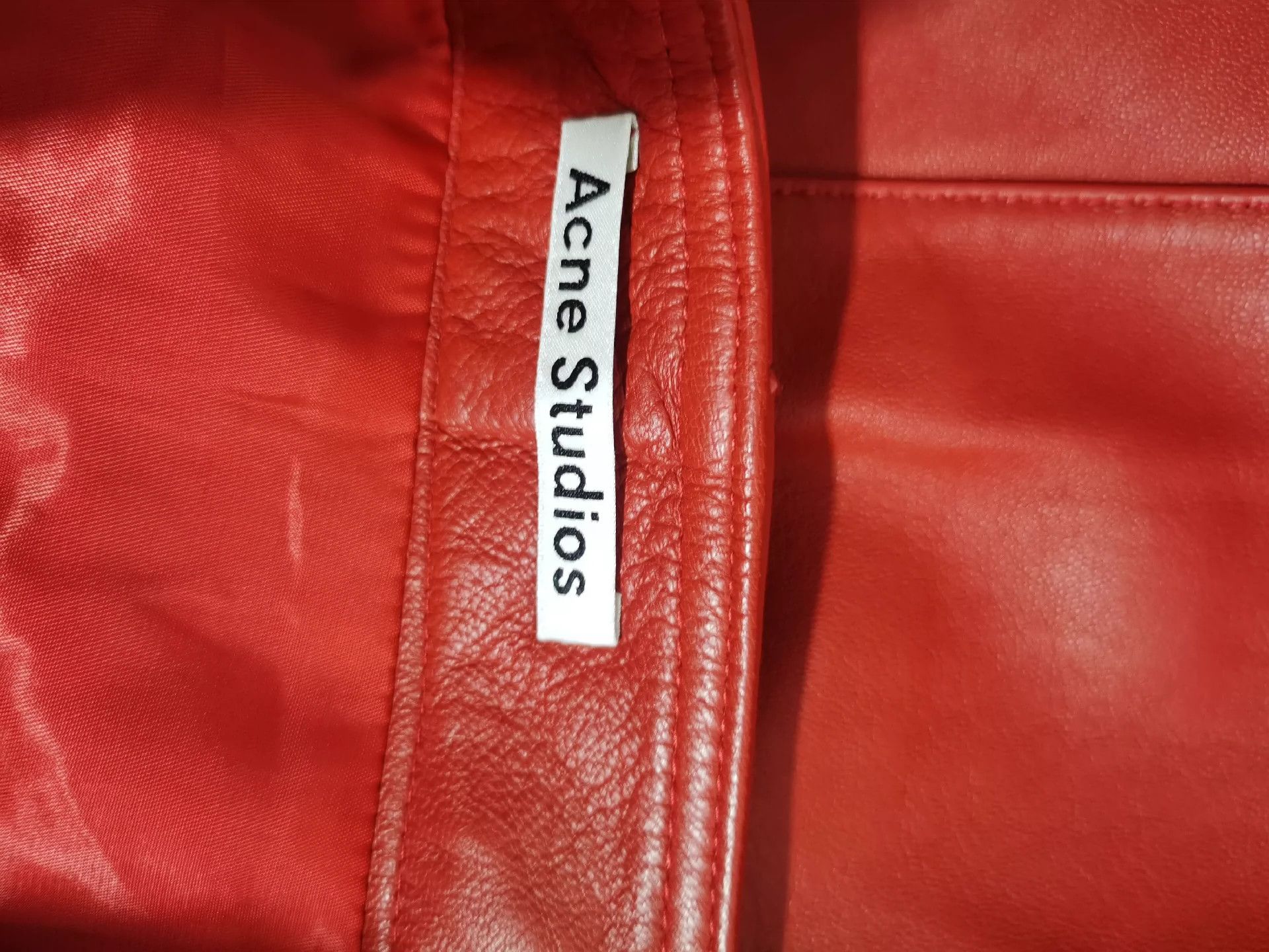 Acne Studios Acne StudioRed leather dress for women - -DMC Size US 32 / EU 48 - 3 Thumbnail