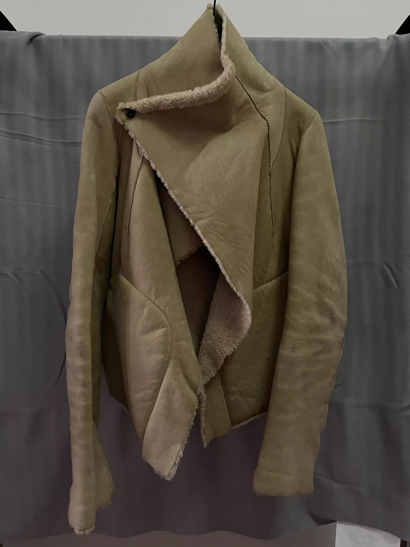 Rick Owens Rick owens fur integrated fw03 trucker seasonal coat -DMC Size US S / EU 44-46 / 1 - 2 Thumbnail