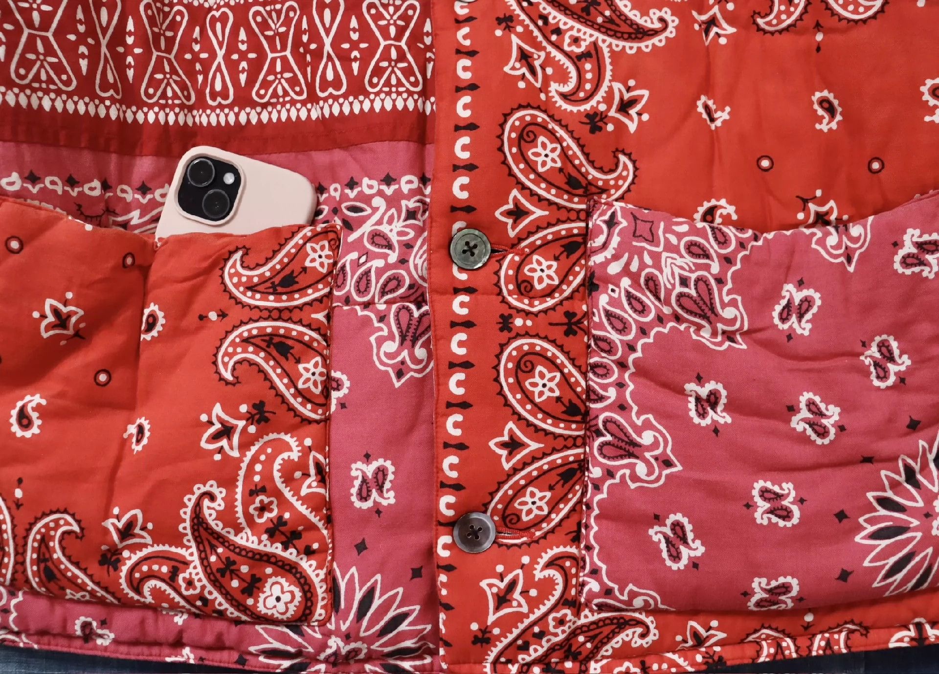 Kapital Kapital Hirata Kazuhiro Bandana Cashew Flower Padded Jacket -DMC Size US XL / EU 56 / 4 - 5 Thumbnail