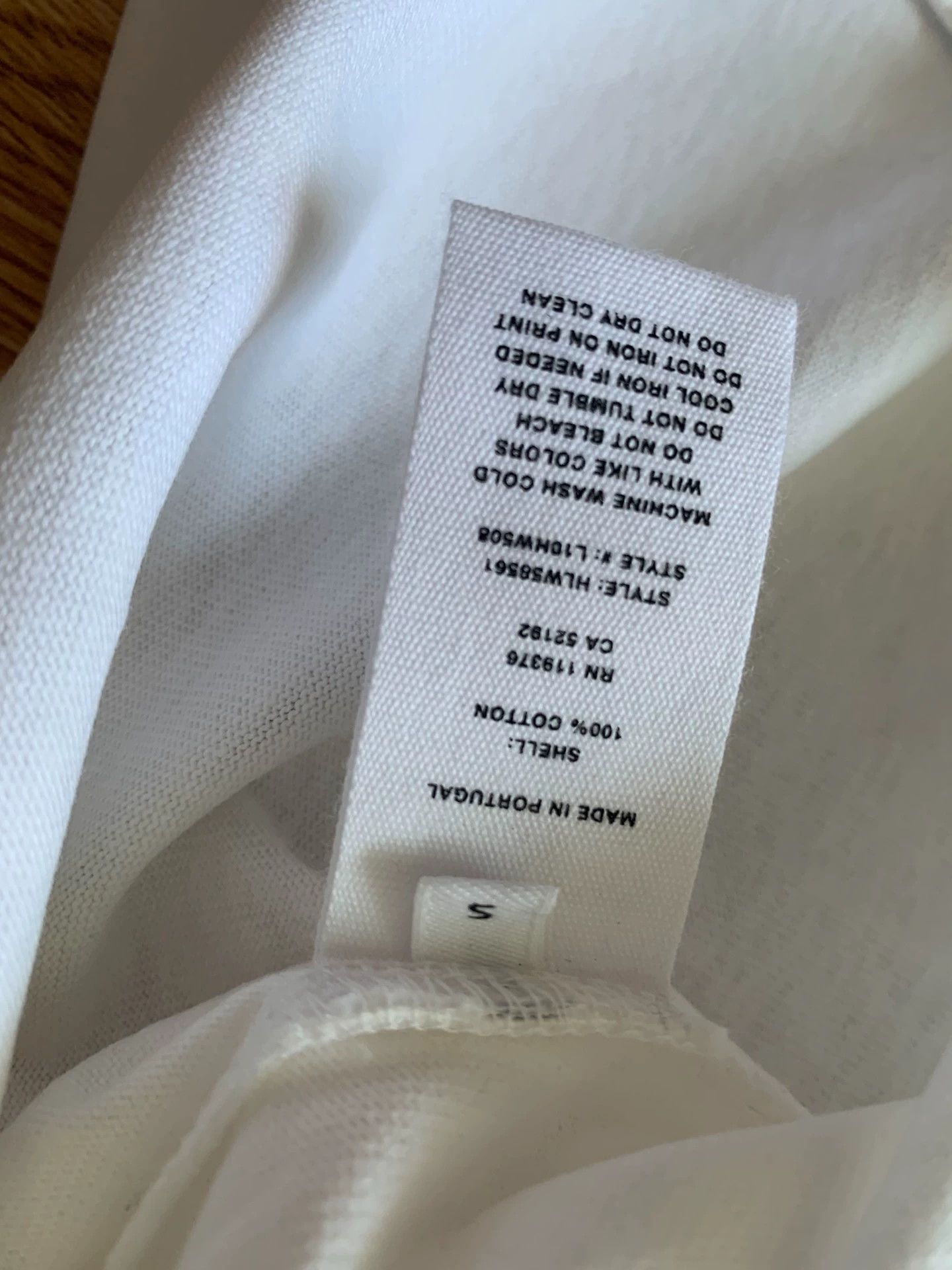 Helmut Lang Helmut lang cotton neck back printed T-shirt - -DMC Size US S / EU 44-46 / 1 - 7 Thumbnail