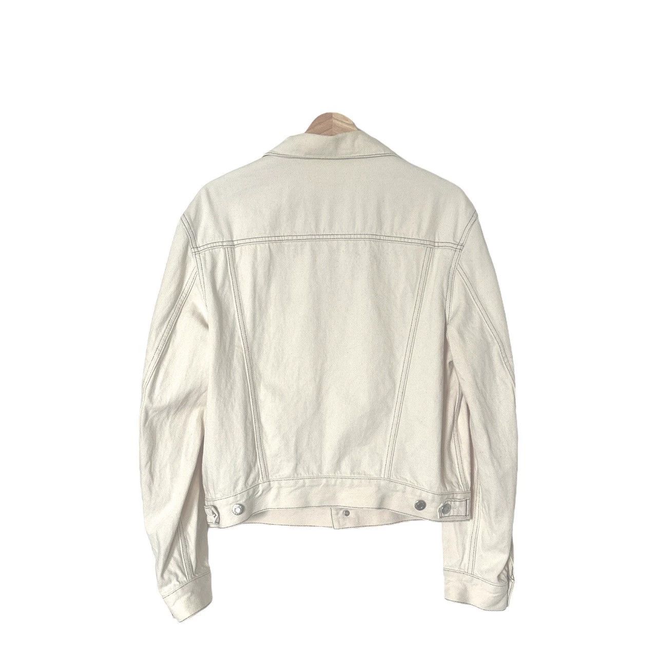 Helmut Lang Helmut Lang Beige Denim Masc Trucker Jacket - -DMC Size US M / EU 48-50 / 2 - 3 Thumbnail