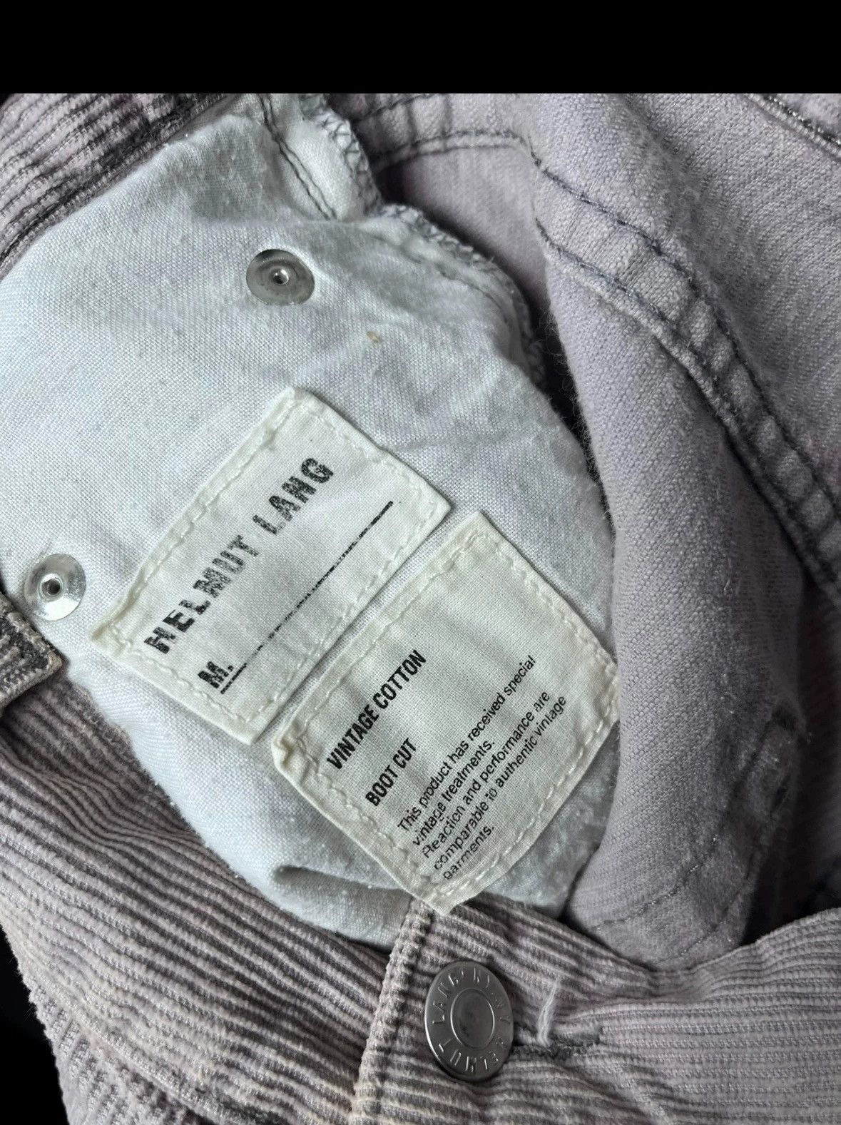Helmut Lang Helmut lang grey corduroy jeans - -DMC Size US 31 - 4 Thumbnail