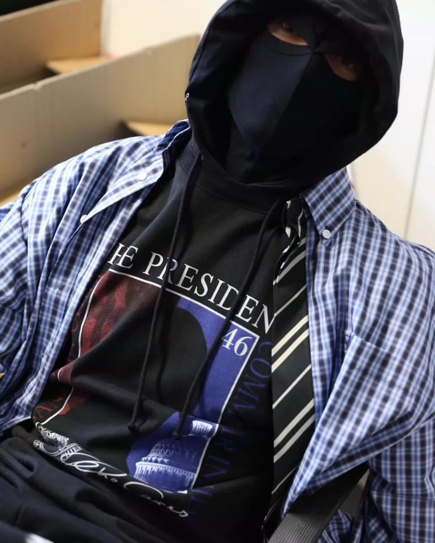 Vetements Vetements 20ss Presidential Black Face Mask Headcover -DMC Size US XS / EU 42 / 0 - 2 Thumbnail