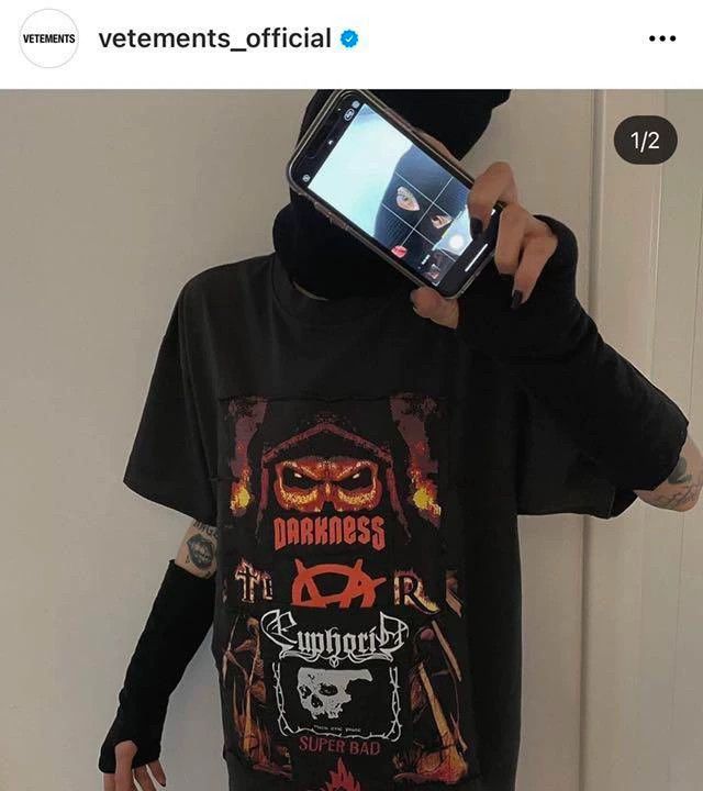 Vetements Vetements 21 chest patchwork printed short sleeved loose -DMC Size US S / EU 44-46 / 1 - 2 Thumbnail