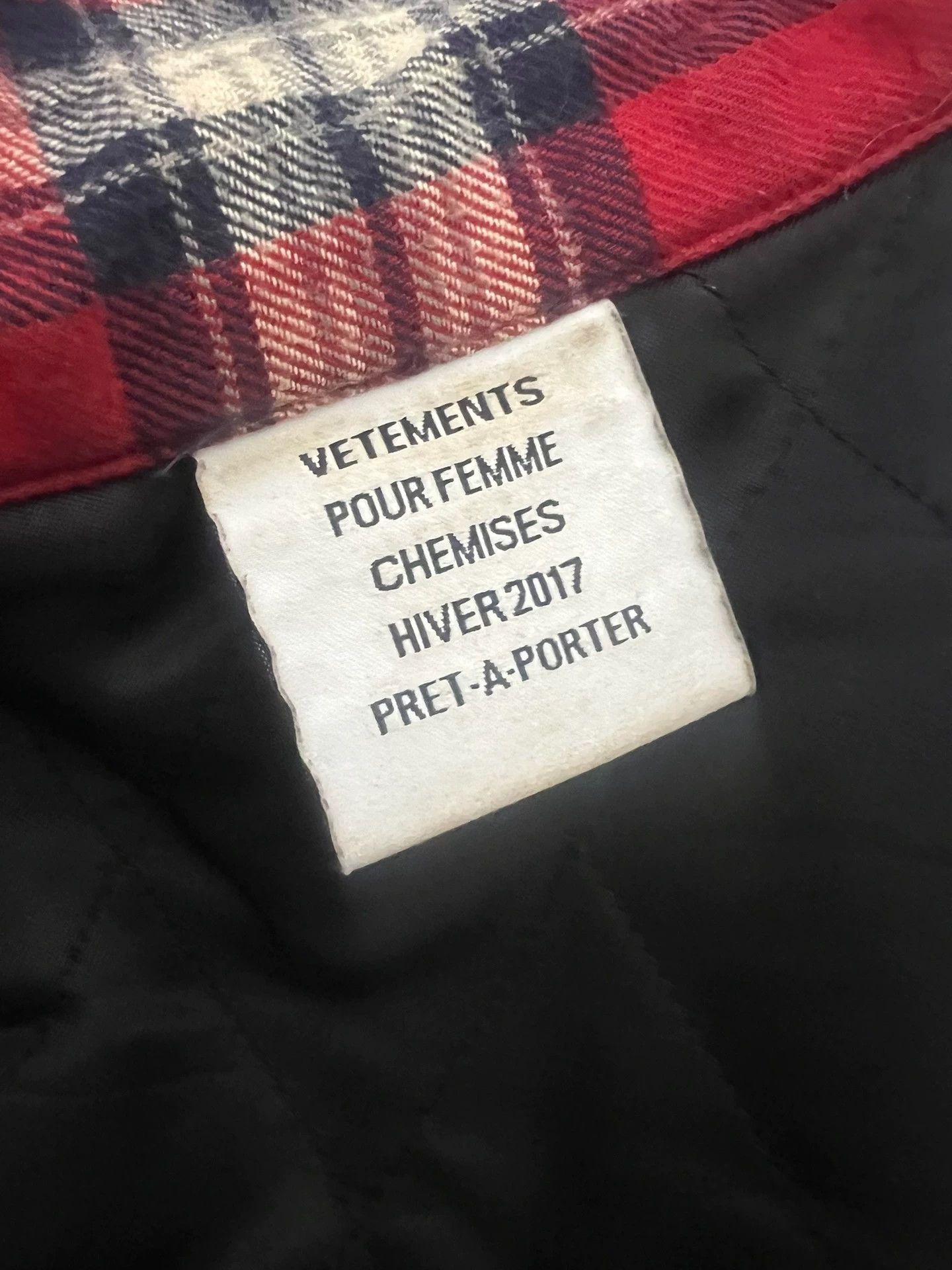 Vetements VETEMENTS 17 Autumn/Winter Shoulder Pads Cotton Shirt -DMC Size US M / EU 48-50 / 2 - 3 Thumbnail