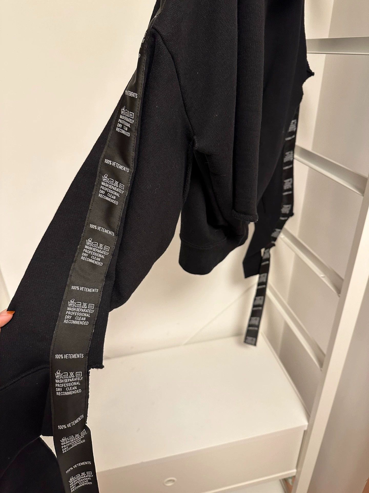 Vetements Vetements sleeve ribbon hooded sweatshirt -DMC Size US XS / EU 42 / 0 - 4 Thumbnail