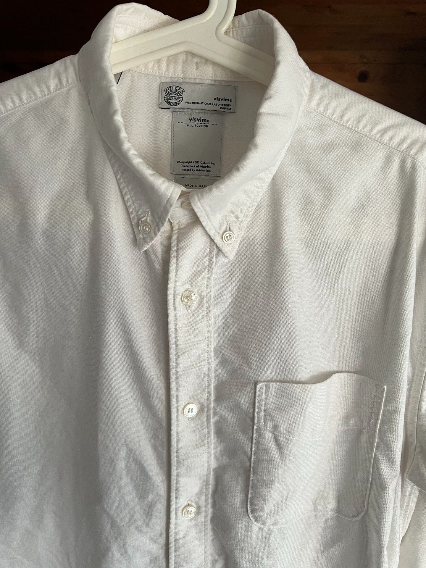 Visvim Visvim 2012 Genuine Giza Cotton Willow Nail White Shirt -DMC Size US M / EU 48-50 / 2 - 7 Thumbnail