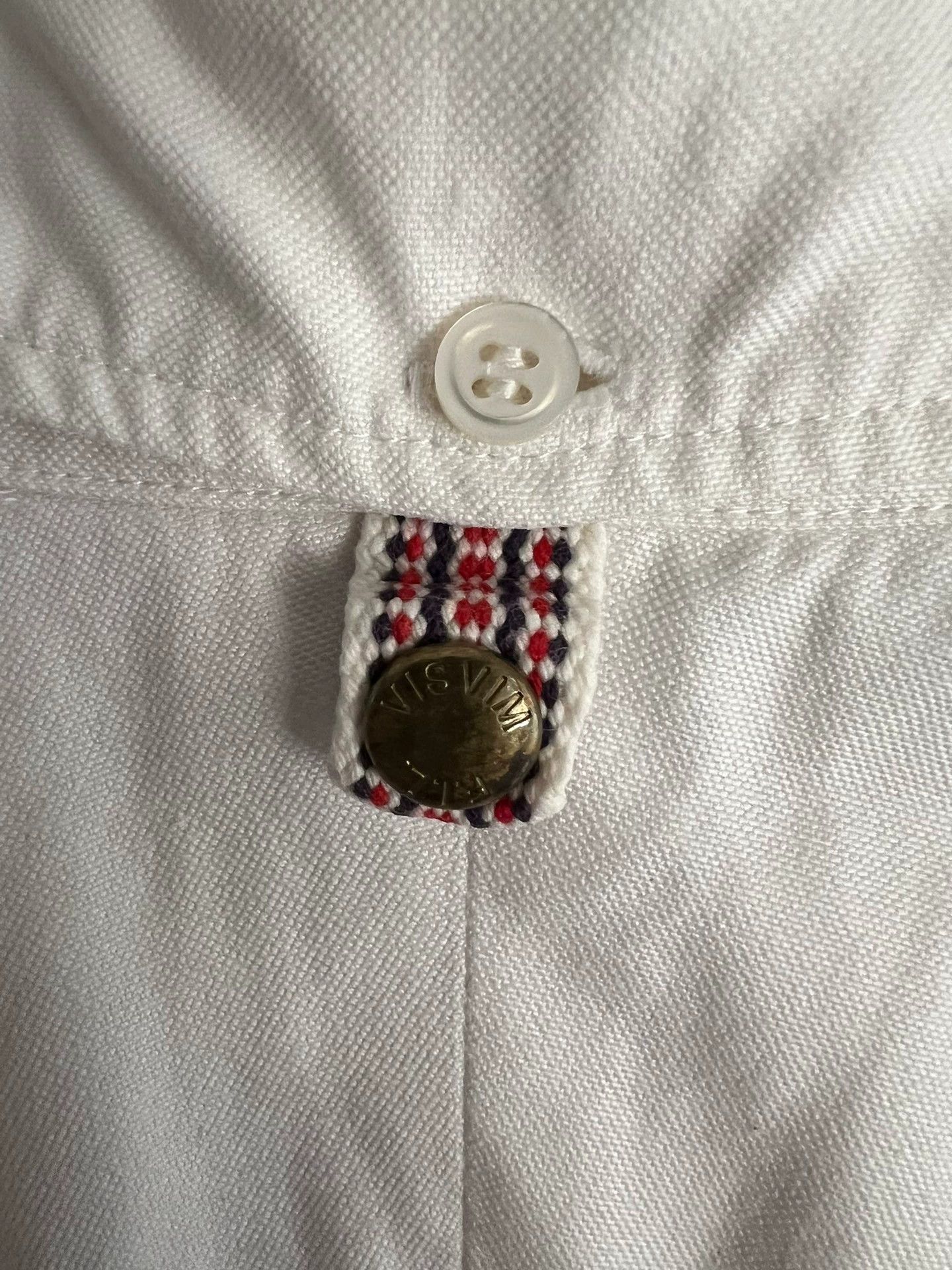Visvim Visvim 2012 Genuine Giza Cotton Willow Nail White Shirt -DMC Size US M / EU 48-50 / 2 - 6 Thumbnail