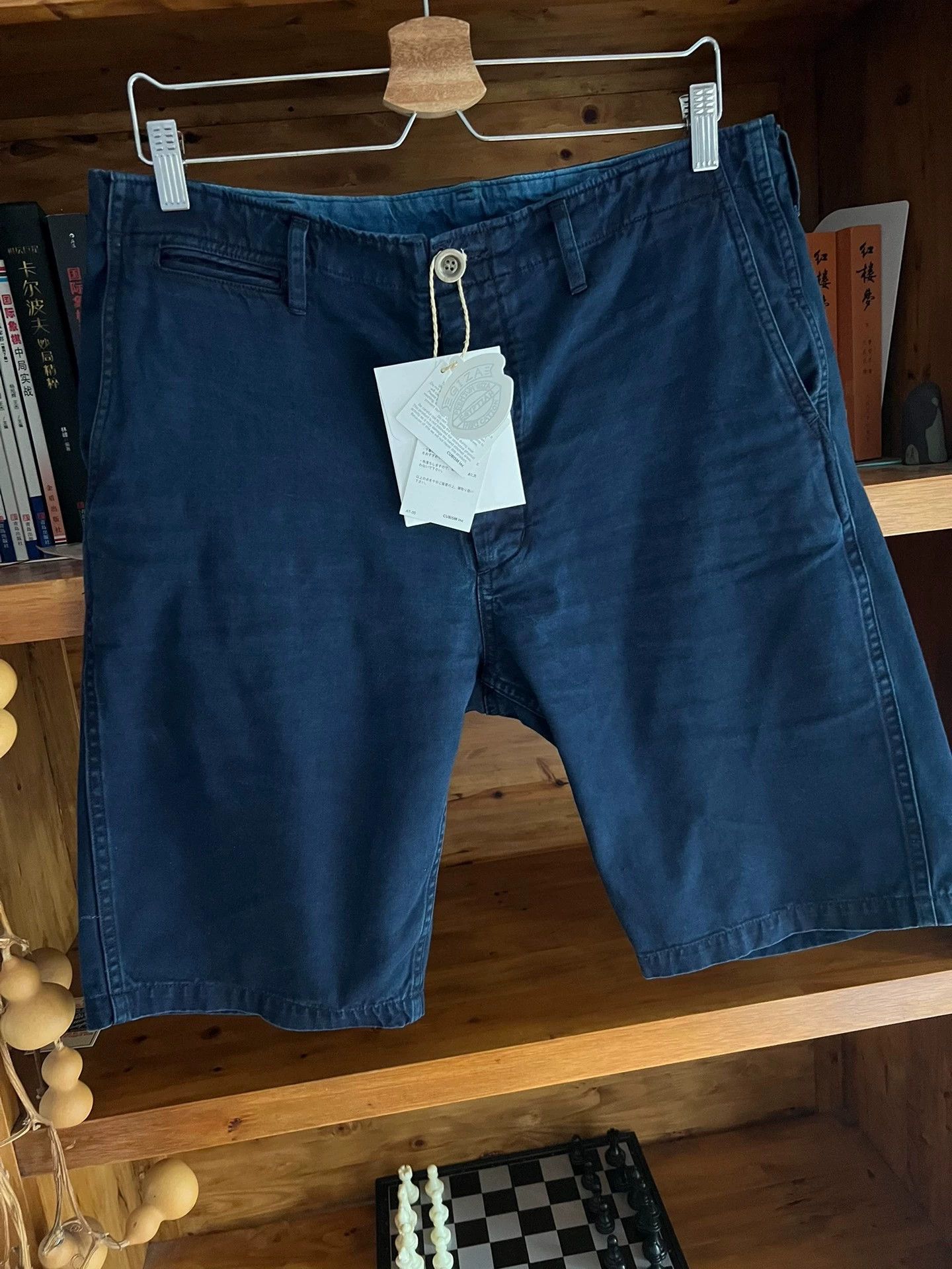 Visvim Visvim ICT Chino Giza Cotton 2019 Blue Dyeing Shorts -DMC Size US 34 / EU 50 - 2 Thumbnail