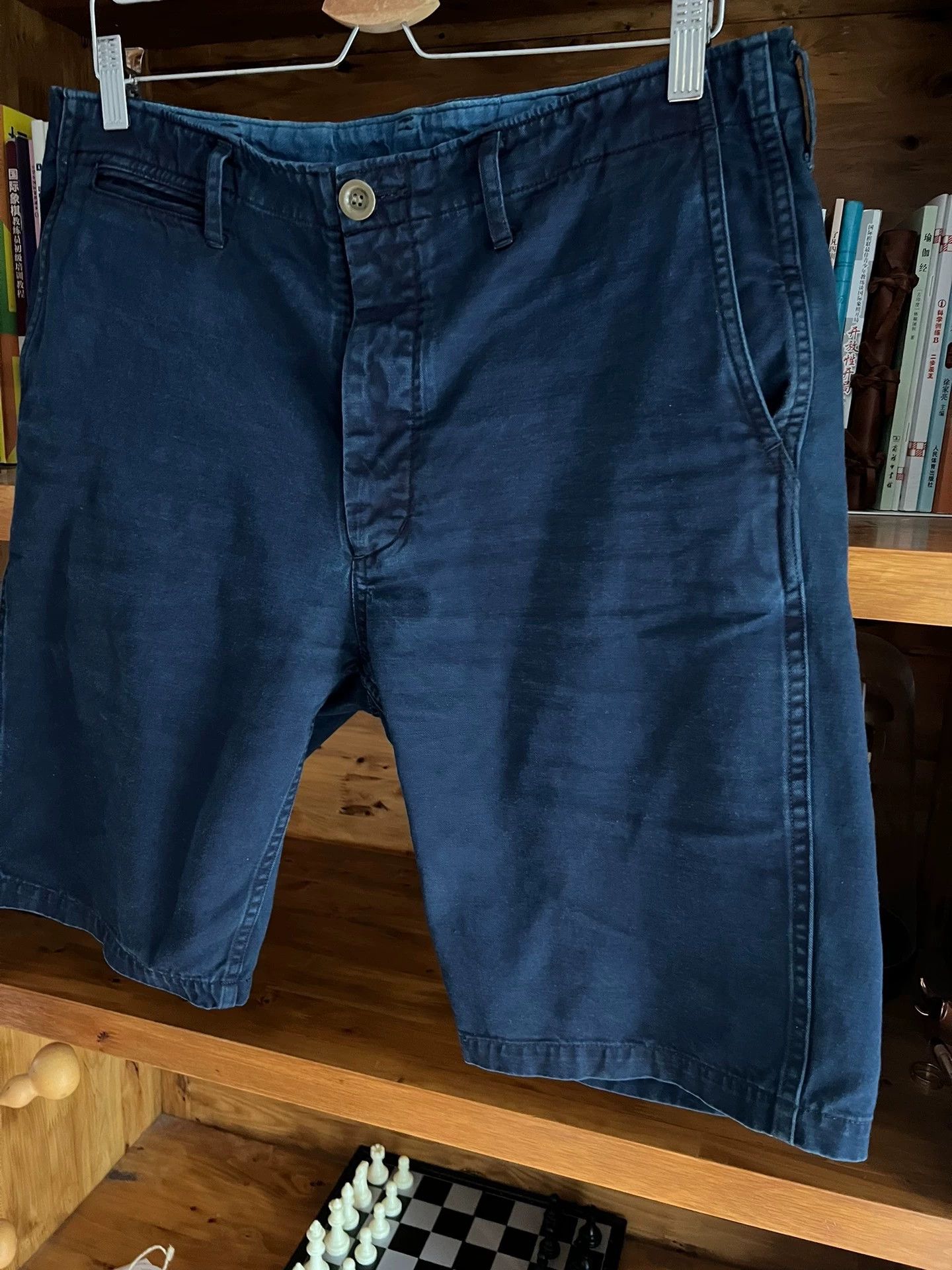Visvim Visvim ICT Chino Giza Cotton 2019 Blue Dyeing Shorts -DMC Size US 34 / EU 50 - 3 Thumbnail