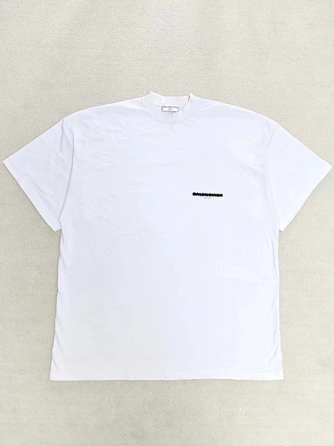 Balenciaga Balenciaga 22fw occlusion line logo short sleeved T-shirt -DMC Size US L / EU 52-54 / 3 - 3 Thumbnail