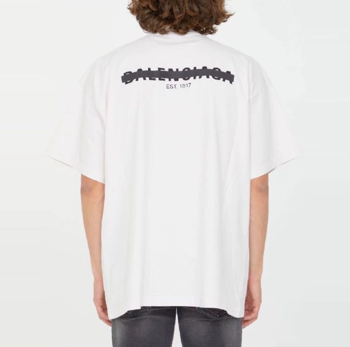 Balenciaga Balenciaga 22fw occlusion line logo short sleeved T-shirt -DMC Size US L / EU 52-54 / 3 - 2 Thumbnail