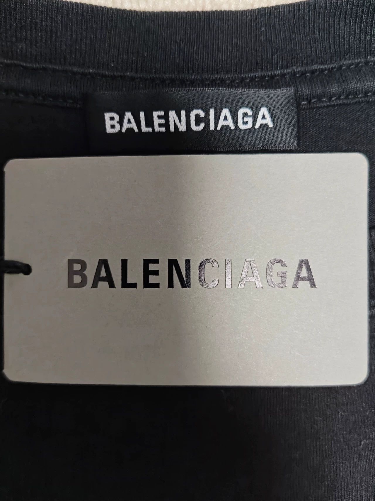Balenciaga Balenciaga black wheat ear washed short sleeved T-shirt -DMC Size US S / EU 44-46 / 1 - 3 Thumbnail
