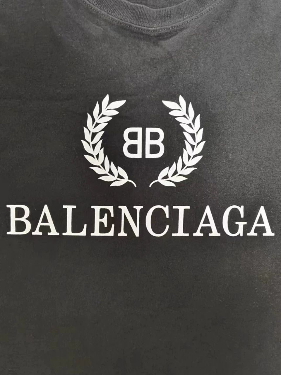 Balenciaga Balenciaga black wheat ear washed short sleeved T-shirt -DMC Size US S / EU 44-46 / 1 - 5 Thumbnail