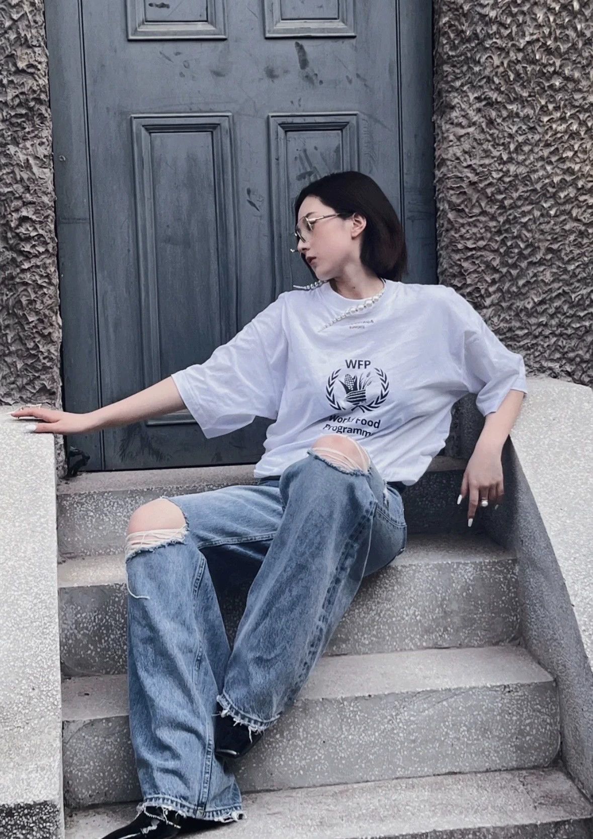 Balenciaga Balenciaga Wheat Harvest WFP Short sleeved T-shirt -DMC Size US S / EU 44-46 / 1 - 7 Thumbnail