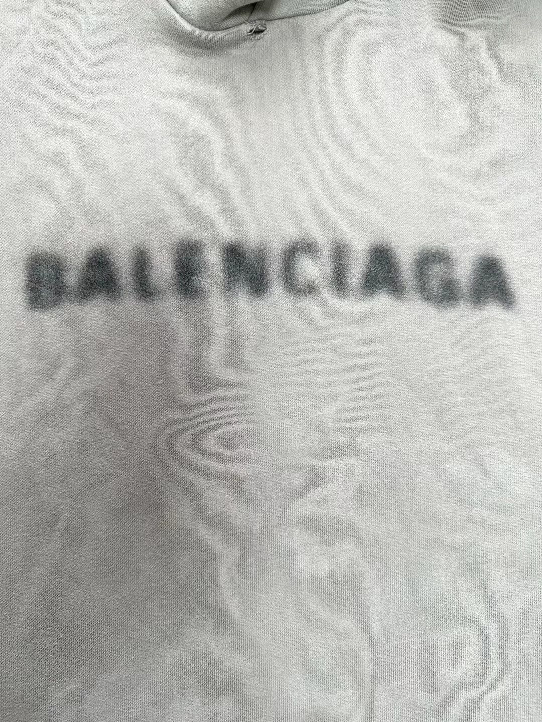 Balenciaga Balenciaga Blurred Mosaic Phantom Logo Hoodie -DMC Size US S / EU 44-46 / 1 - 3 Thumbnail