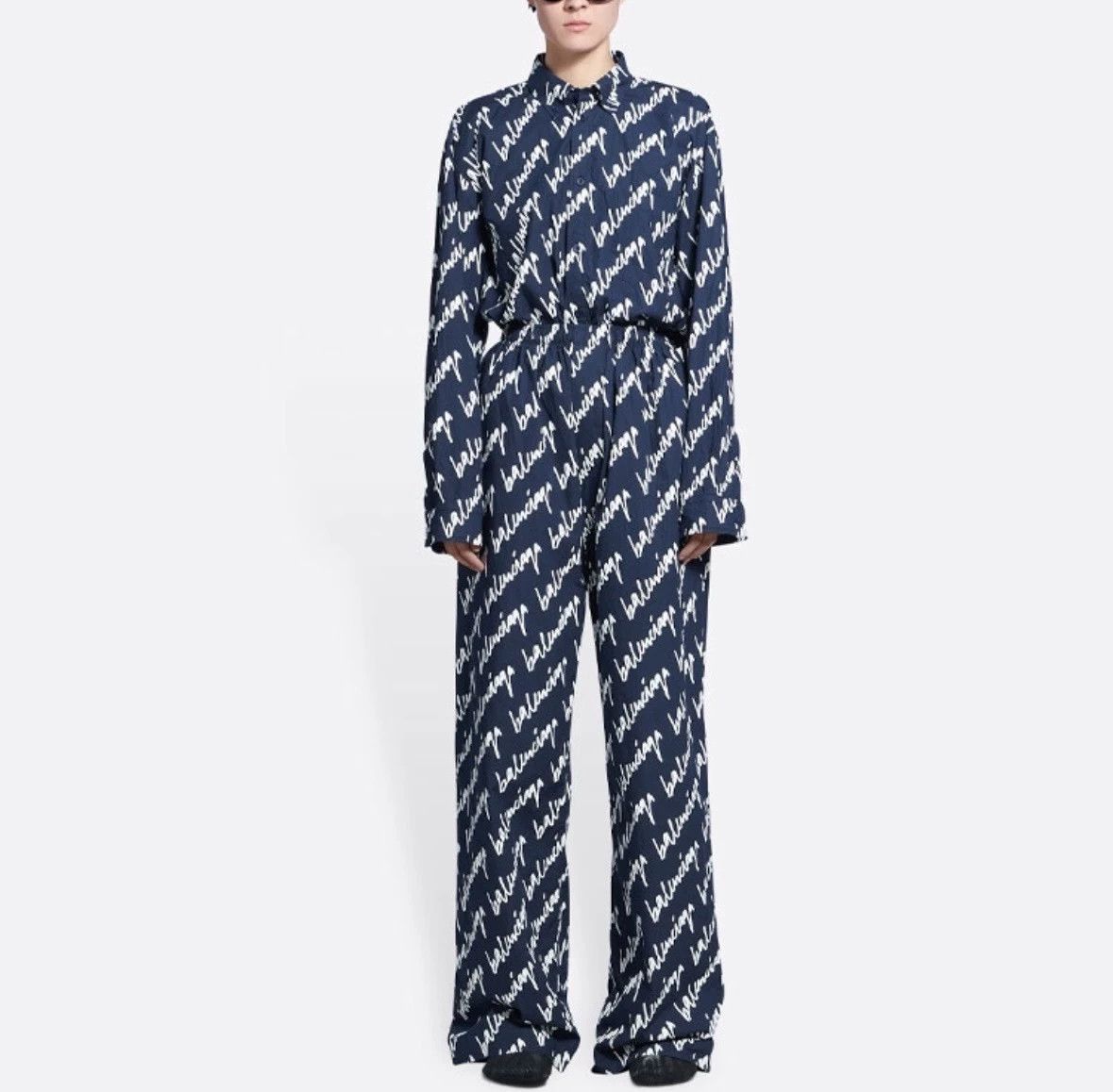Balenciaga Balenciaga 22ss full graffiti logo casual pants -DMC Size US 32 / EU 48 - 2 Thumbnail