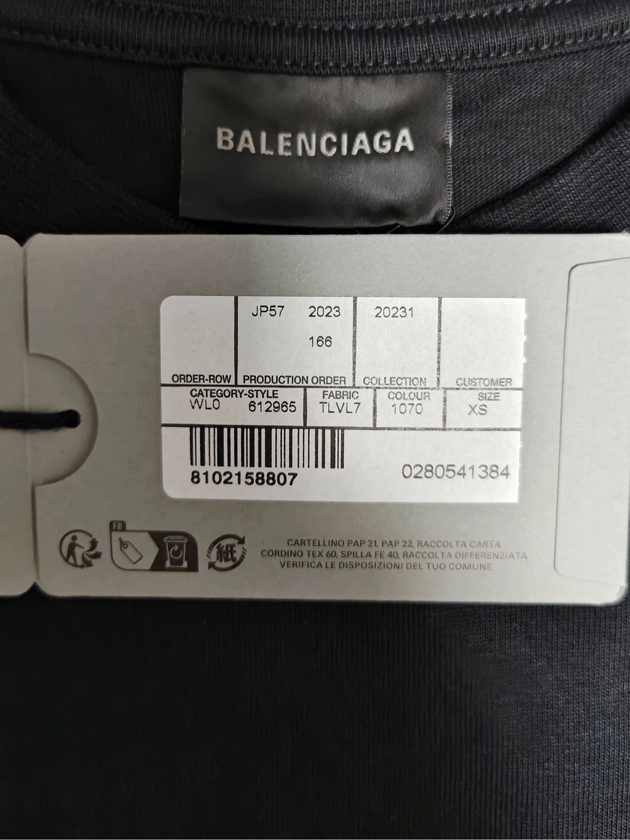 Balenciaga Balenciaga 23ss Paris City Washed Short Sleeve T-shirt -DMC Size US XS / EU 42 / 0 - 4 Thumbnail