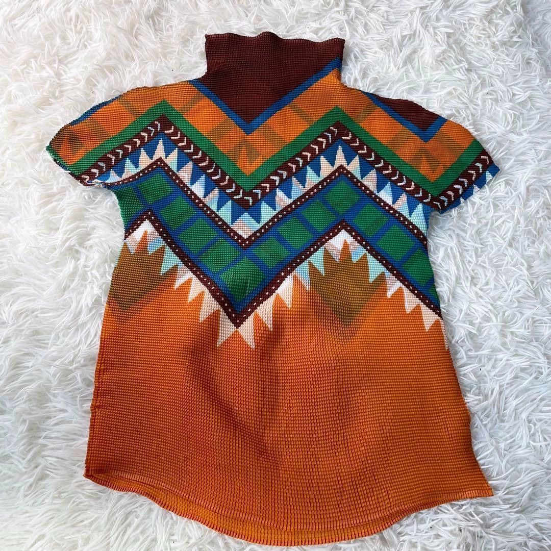 Issey Miyake issey miyake Plaid pleated high neck short sleeved shirt Size US M / EU 48-50 / 2 - 3 Thumbnail
