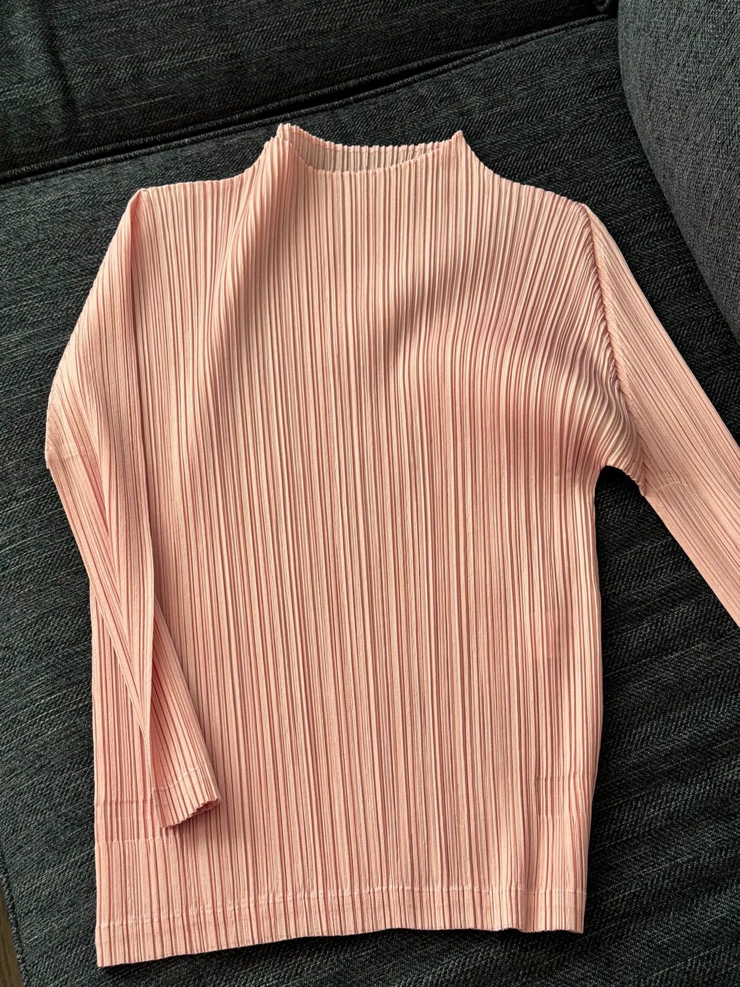 Issey Miyake issey miyake Pink pleated long sleeved shirt Size US M / EU 48-50 / 2 - 3 Thumbnail