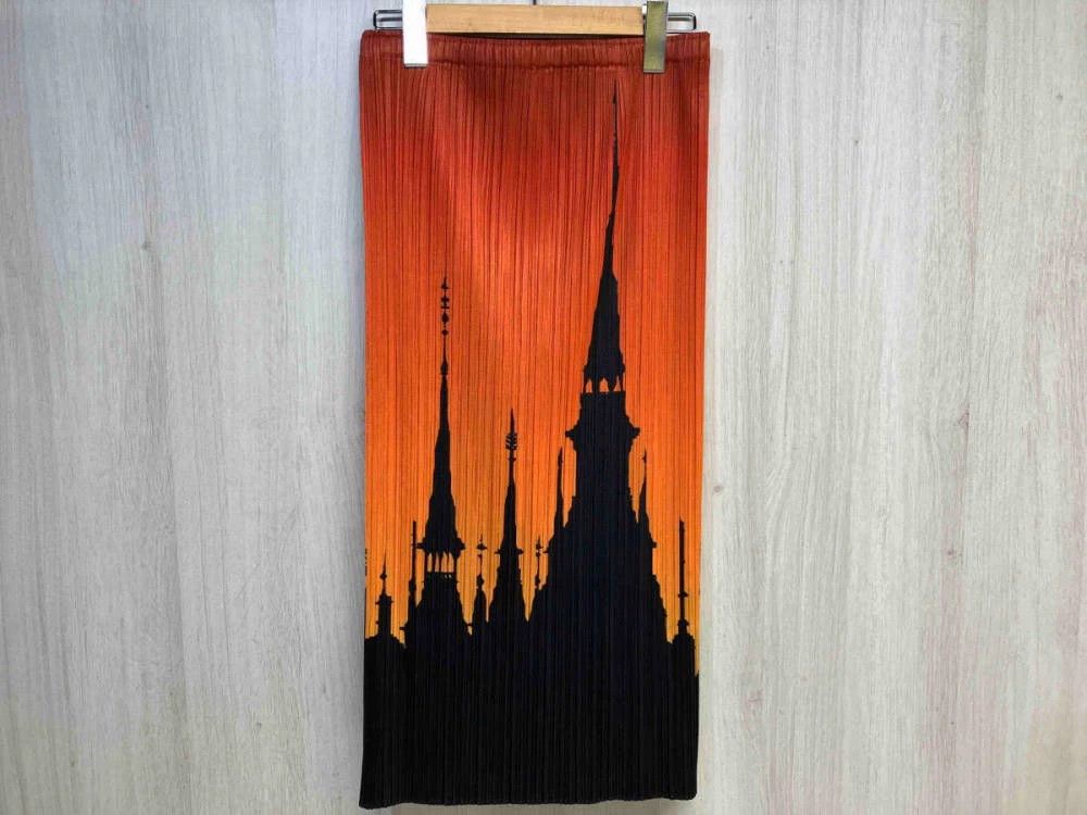 Issey Miyake issey miyake Sunset Castle pleated skirt Size US 30 / EU 46 - 2 Thumbnail