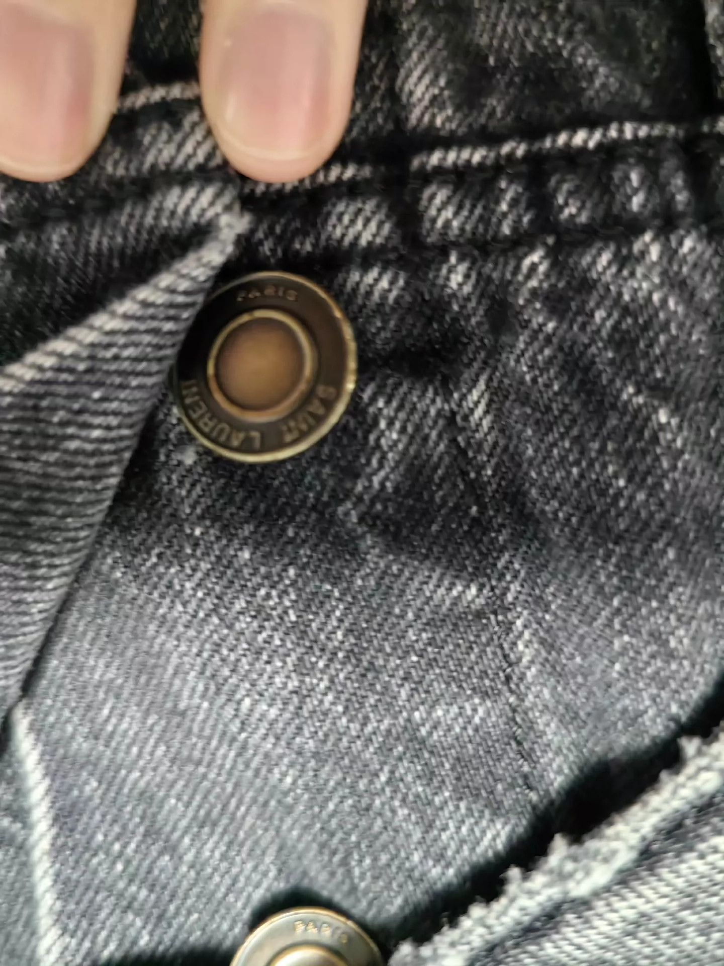 Saint Laurent Paris Saint Laurent Paris Black denim jacket Size US L / EU 52-54 / 3 - 3 Thumbnail