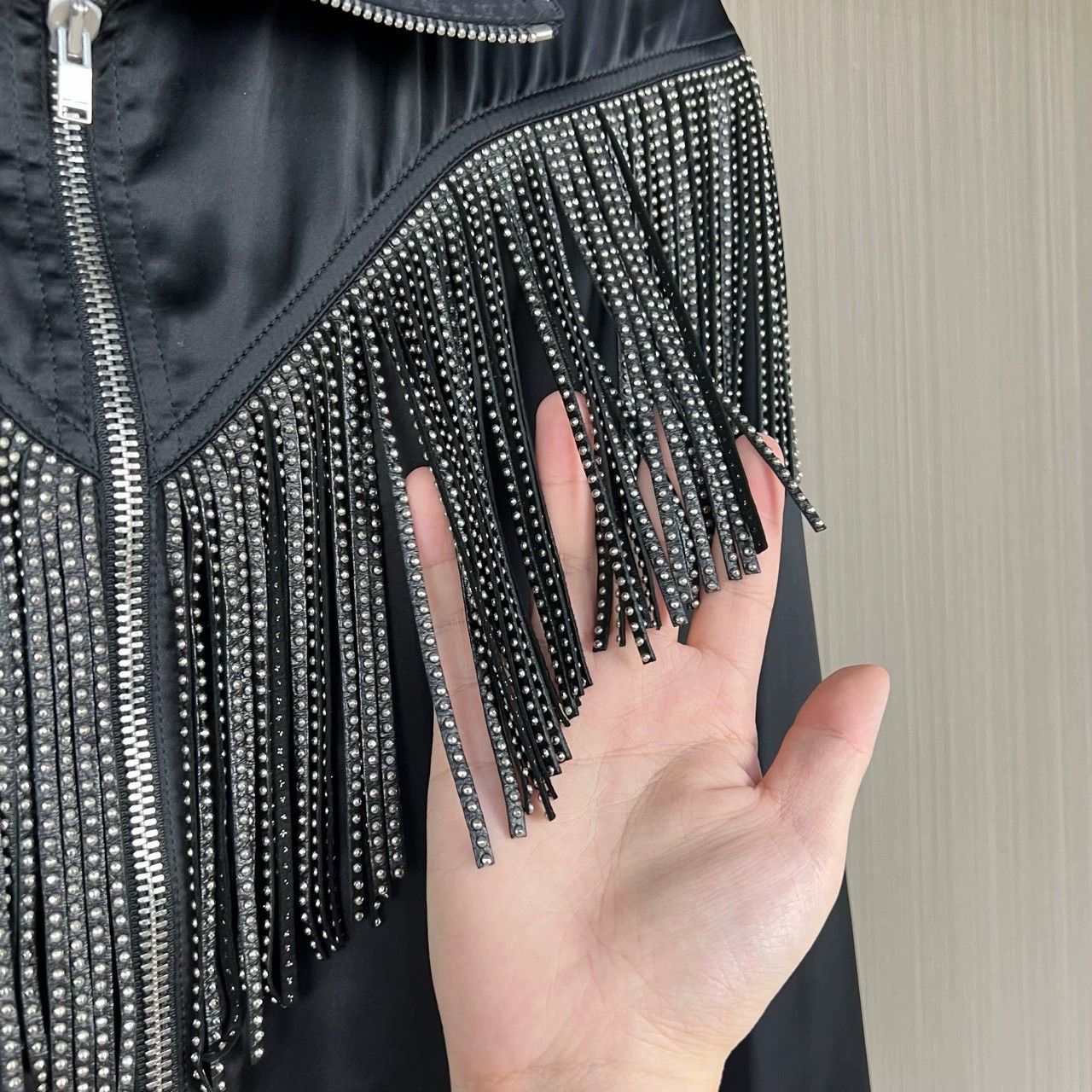 Saint Laurent Paris Saint Laurent Paris Rivet tassel silk jacket Size US M / EU 48-50 / 2 - 4 Thumbnail