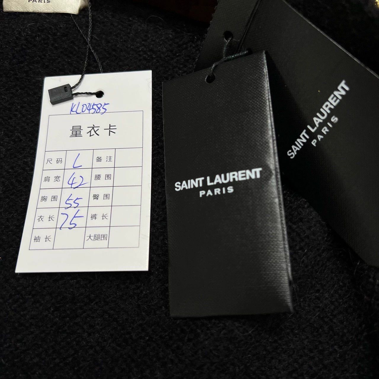 Saint Laurent Paris Saint Laurent Paris Gold foil sequin cardigan sweater Size US L / EU 52-54 / 3 - 7 Thumbnail