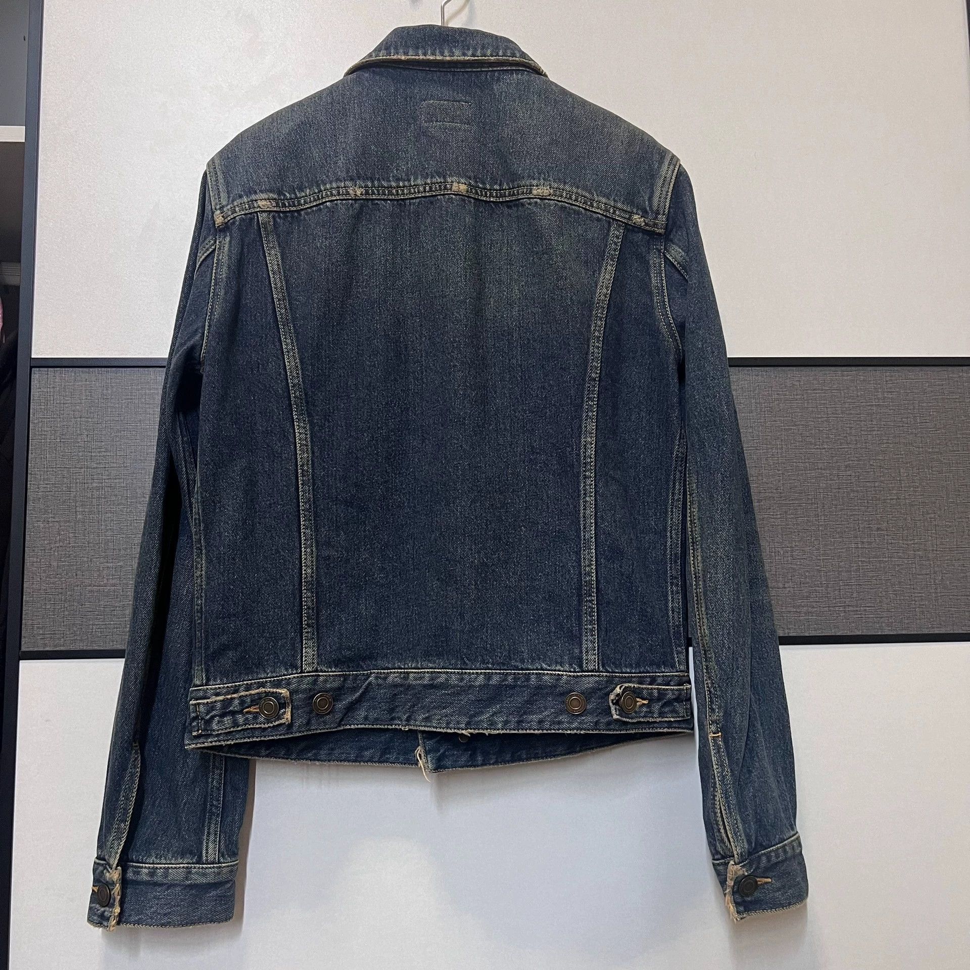 Saint Laurent Paris Saint Laurent Paris 15SS Yellow mud dyed washed denim jacket Size US S / EU 44-46 / 1 - 3 Thumbnail