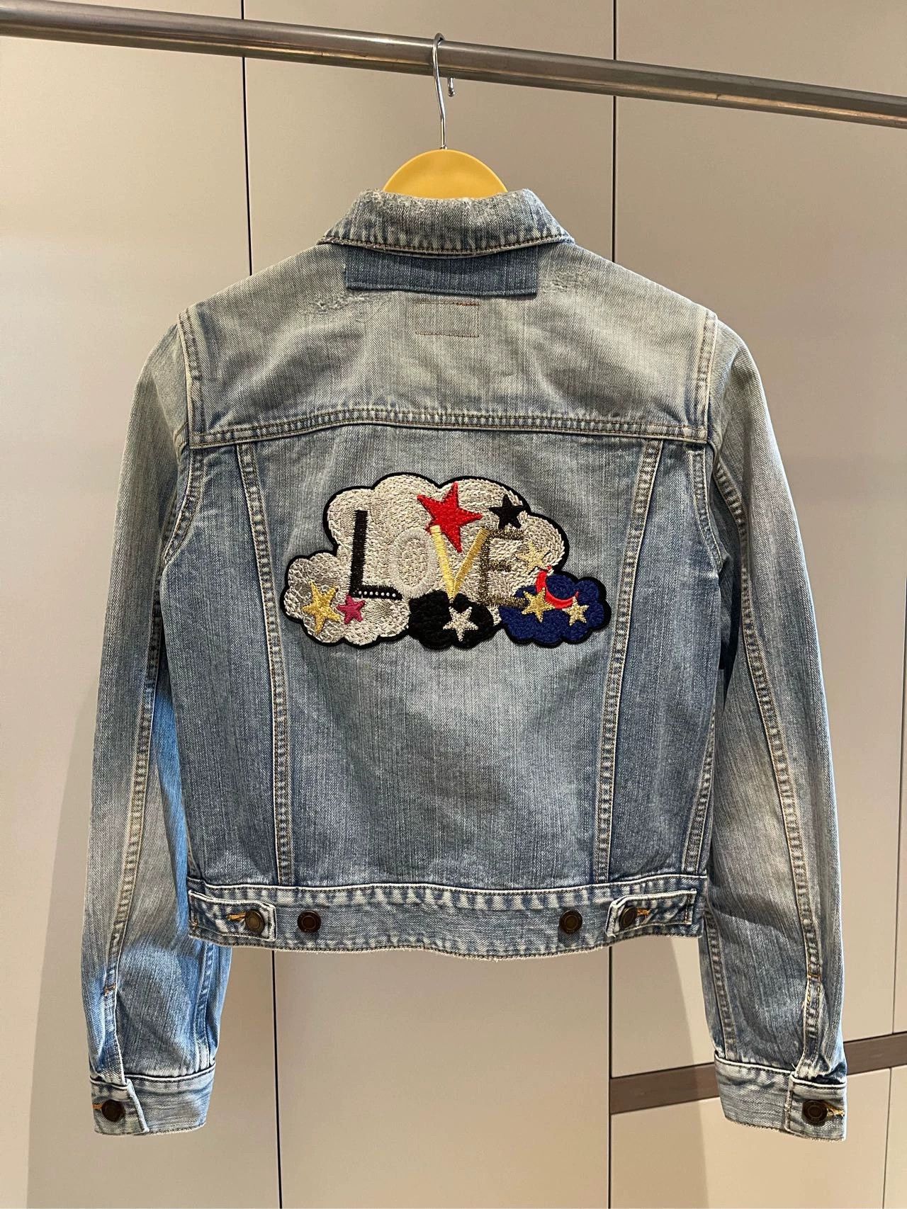 Saint Laurent Paris Saint Laurent Paris Embroidered denim jacket on the back Size US M / EU 48-50 / 2 - 2 Thumbnail