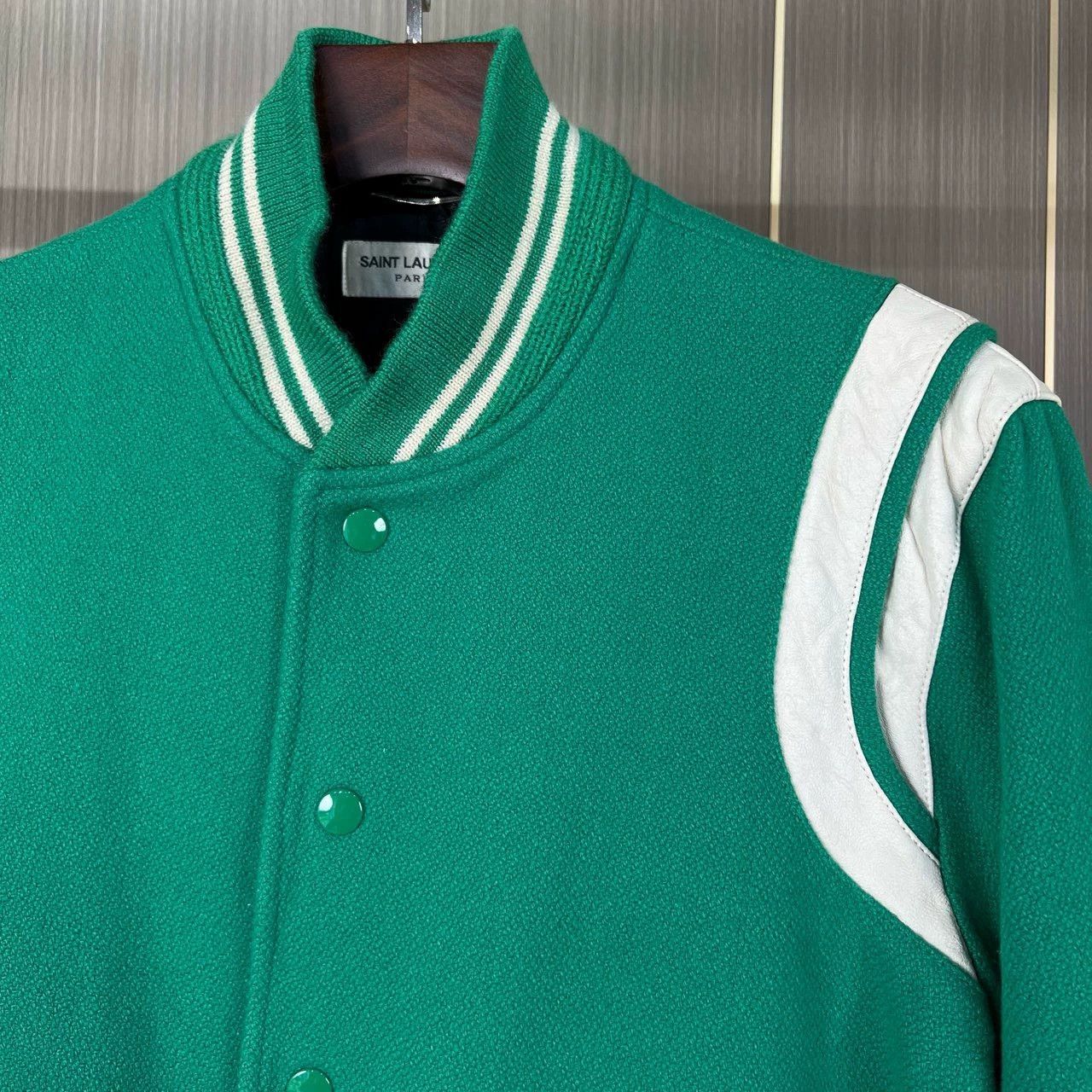 Saint Laurent Paris Saint Laurent Paris Wool baseball jacket Size US S / EU 44-46 / 1 - 3 Thumbnail