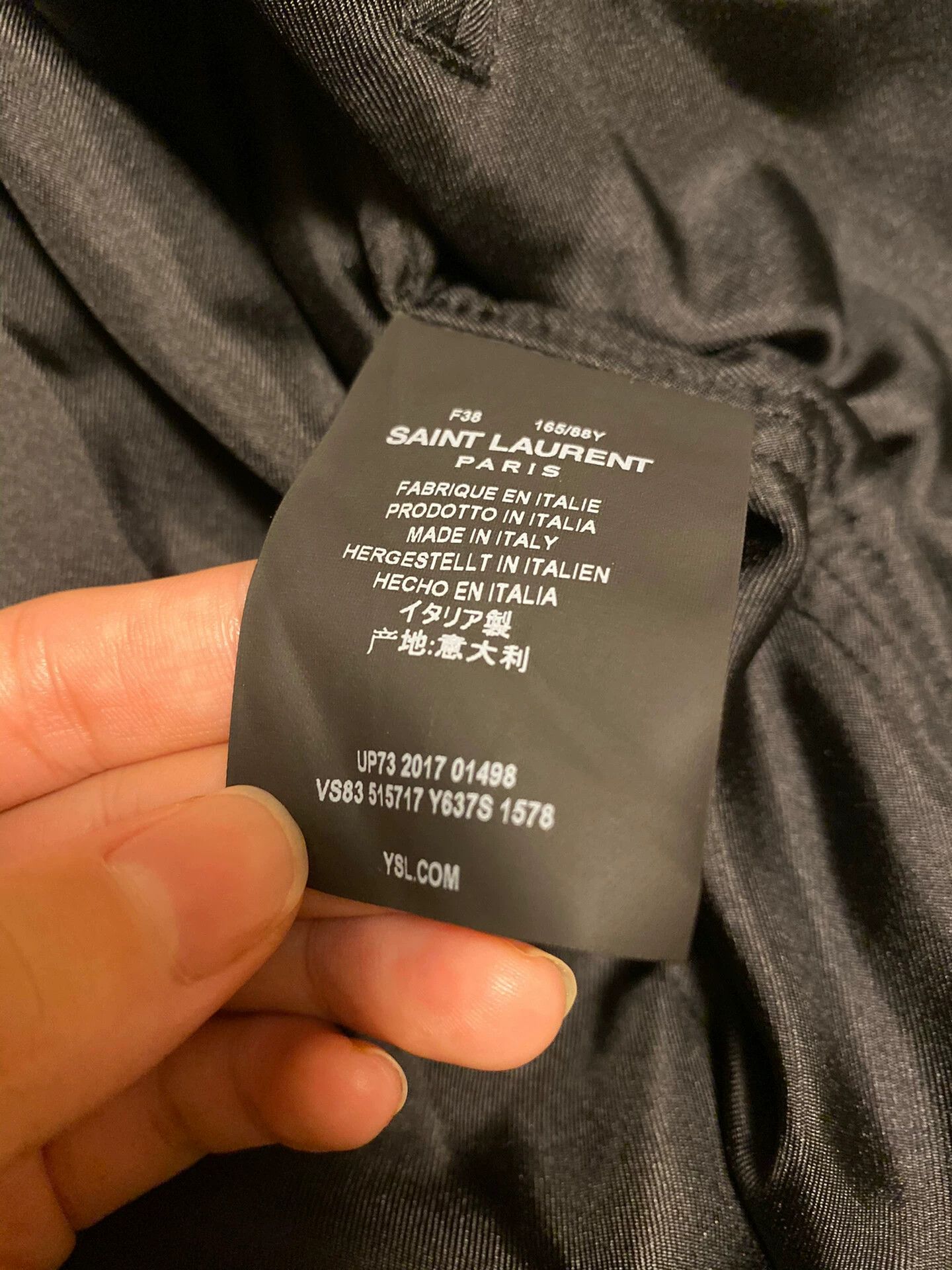 Saint Laurent Paris Saint Laurent Paris Black Panther Gradient Jacket Size US XS / EU 42 / 0 - 6 Thumbnail